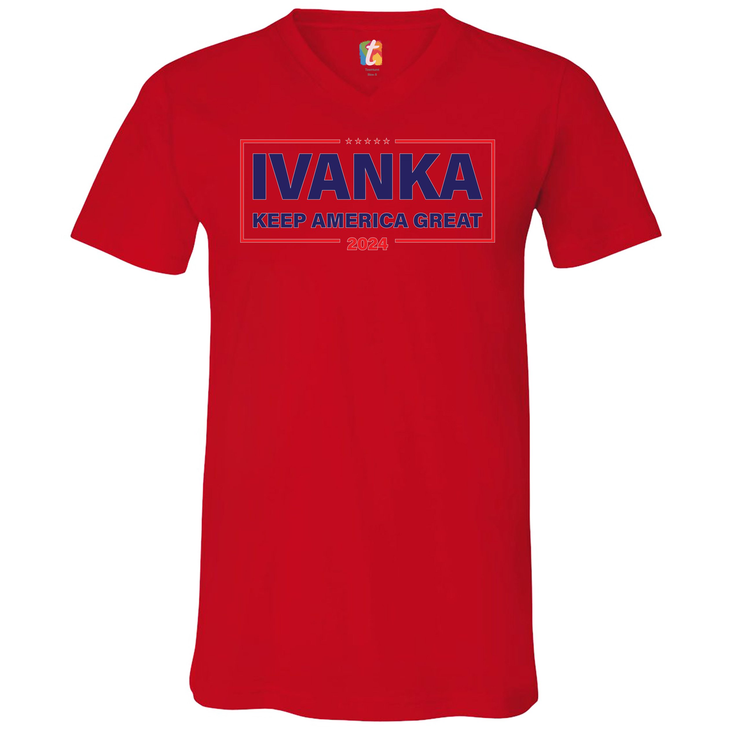 Ivanka Trump 2025 VNeck Tshirt Keep America Great Conservative MAGA