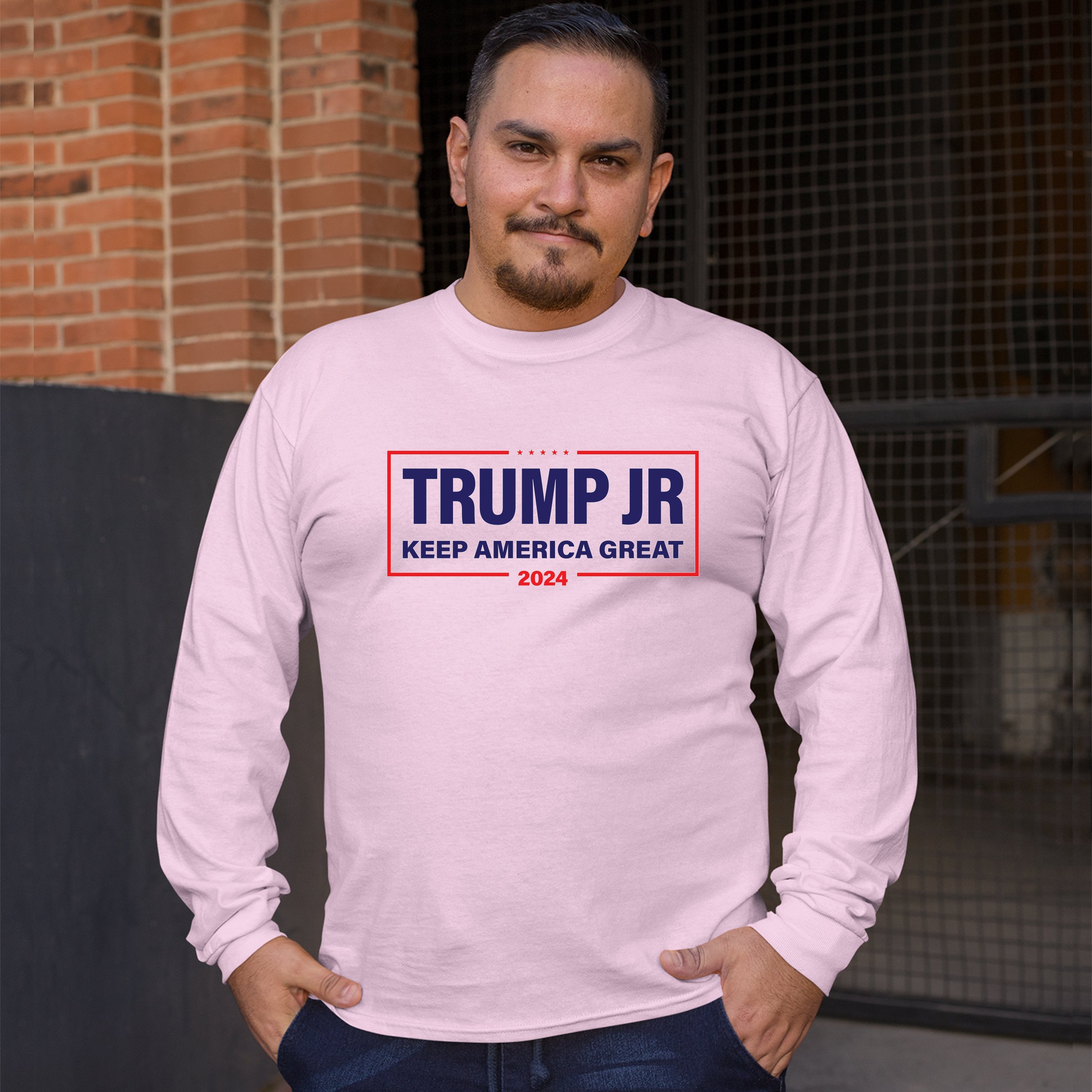 Donald Trump Jr 2024 Long Sleeve Tshirt Keep America Great MAGA