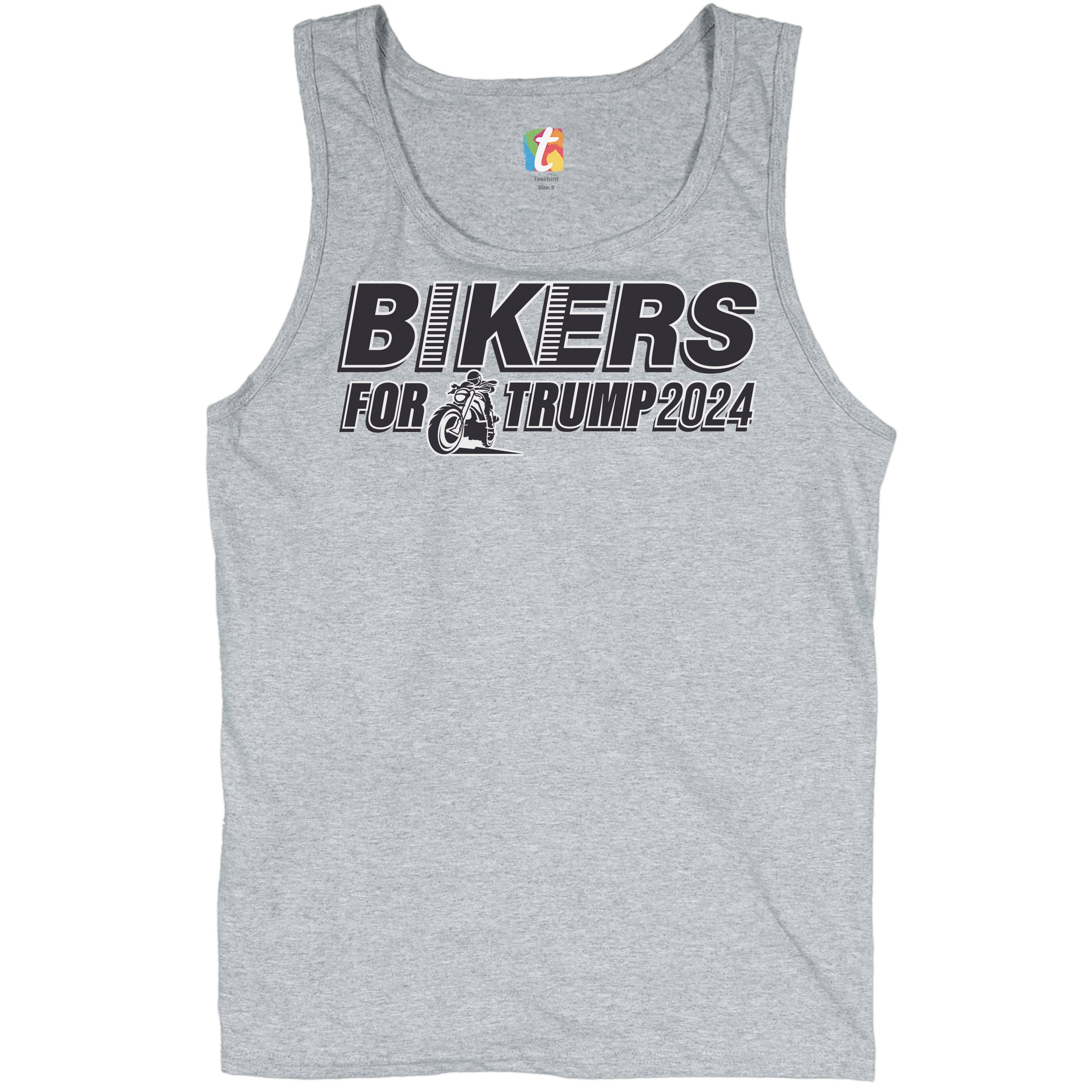 Bikers for Trump 2024 Tank Top Donald Trump Motorcycle Rally MAGA Men's Top - Picture 6 of 21