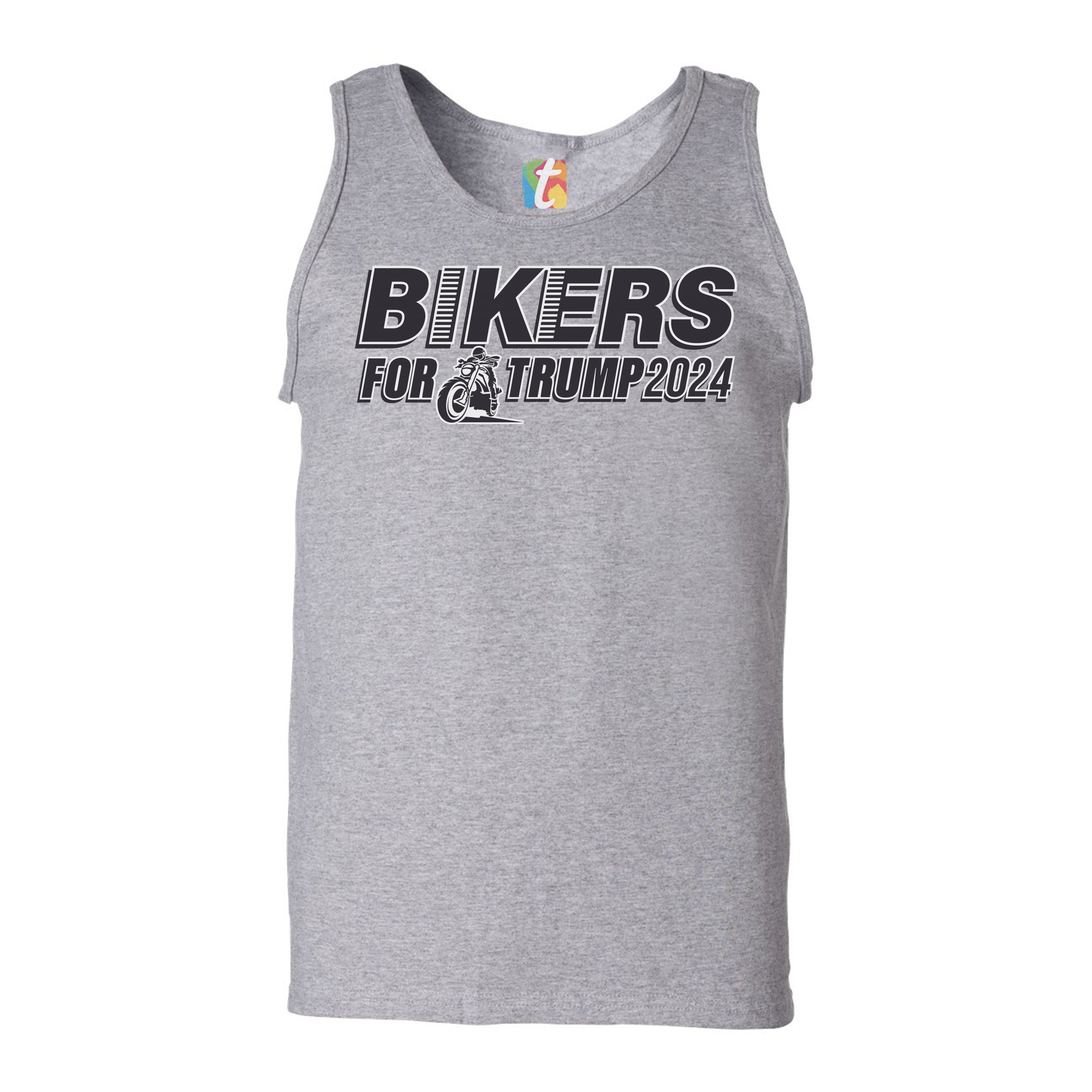 Bikers for Trump 2024 Tank Top Donald Trump Motorcycle Rally MAGA Men's Top - Picture 7 of 21