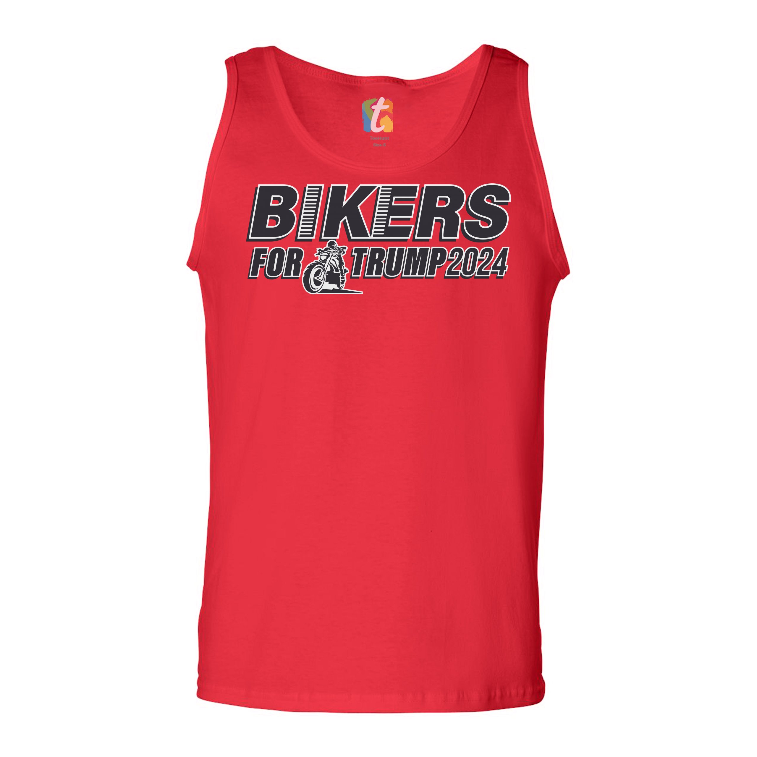 Bikers for Trump 2024 Tank Top Donald Trump Motorcycle Rally MAGA Men's Top - Picture 11 of 21