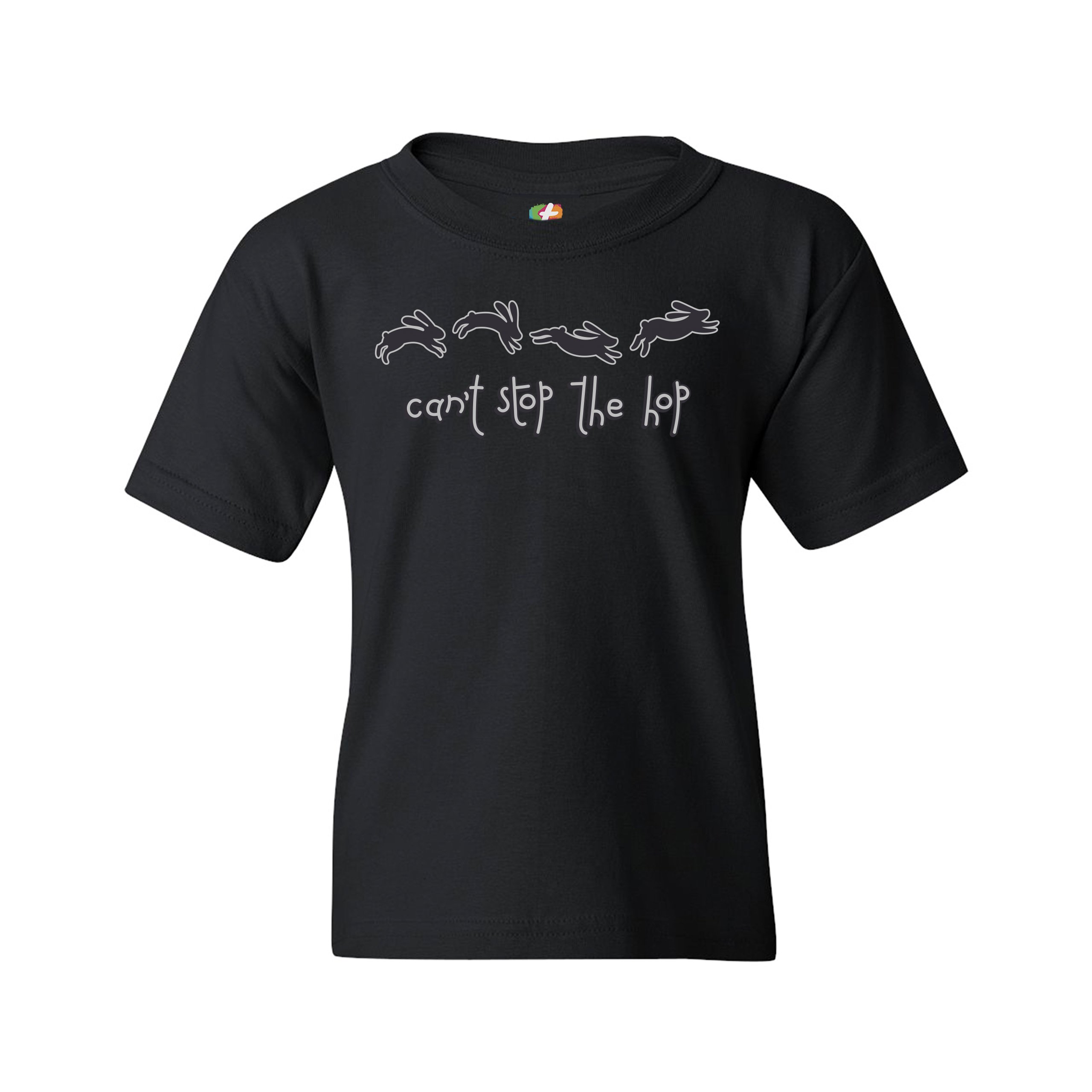 Can't Stop the Hop Youth T-shirt Happy Easter Funny Hopping Rabbits Kids - Picture 16 of 56