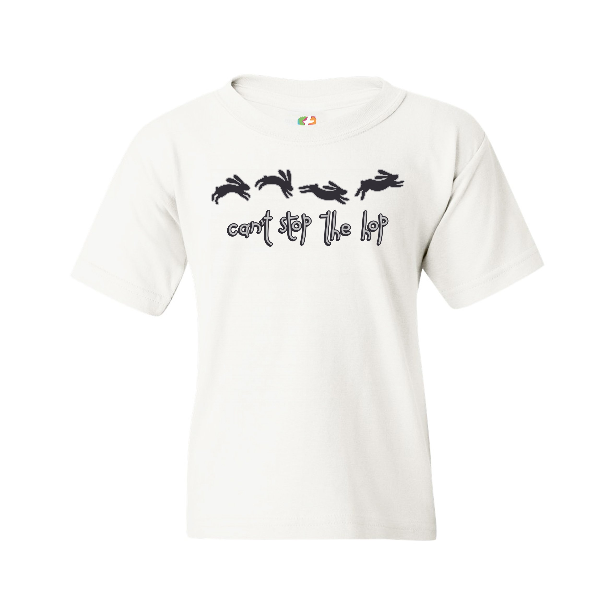 Can't Stop the Hop Youth T-shirt Happy Easter Funny Hopping Rabbits Kids - Picture 9 of 56