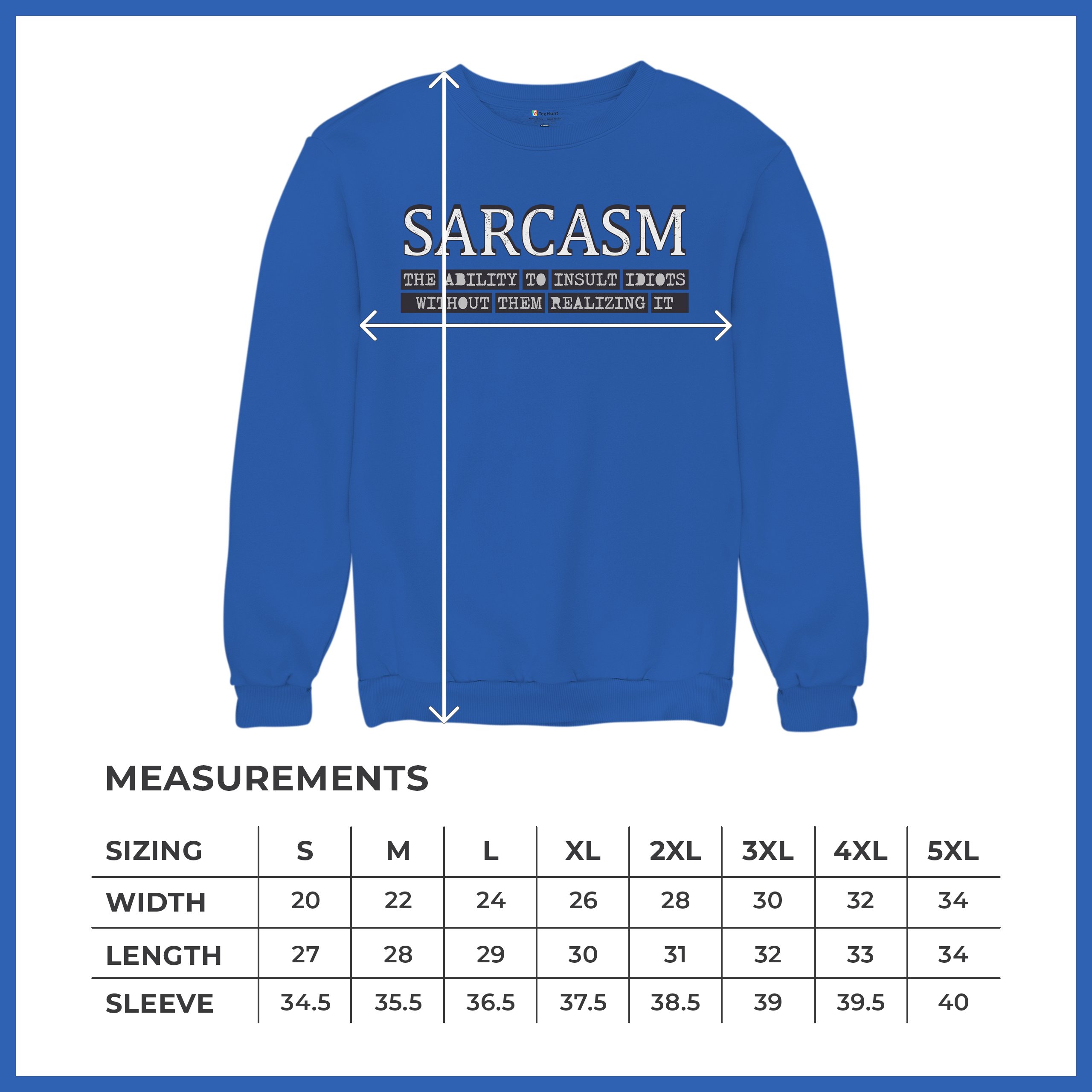 Sarcasm Sweatshirt Ability To Insult Idiots Without Them Realizing Crewneck