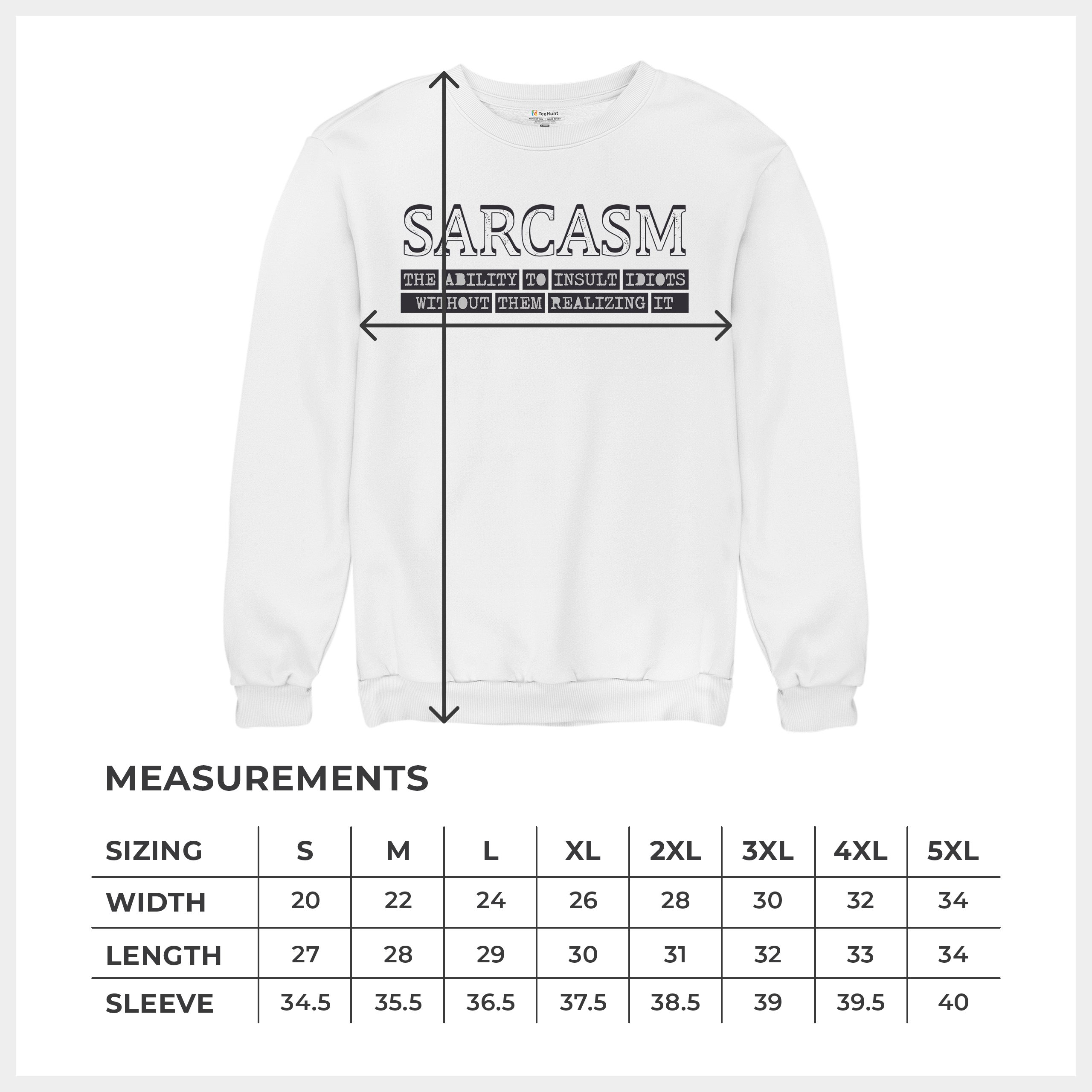 Sarcasm Sweatshirt Ability To Insult Idiots Without Them Realizing Crewneck