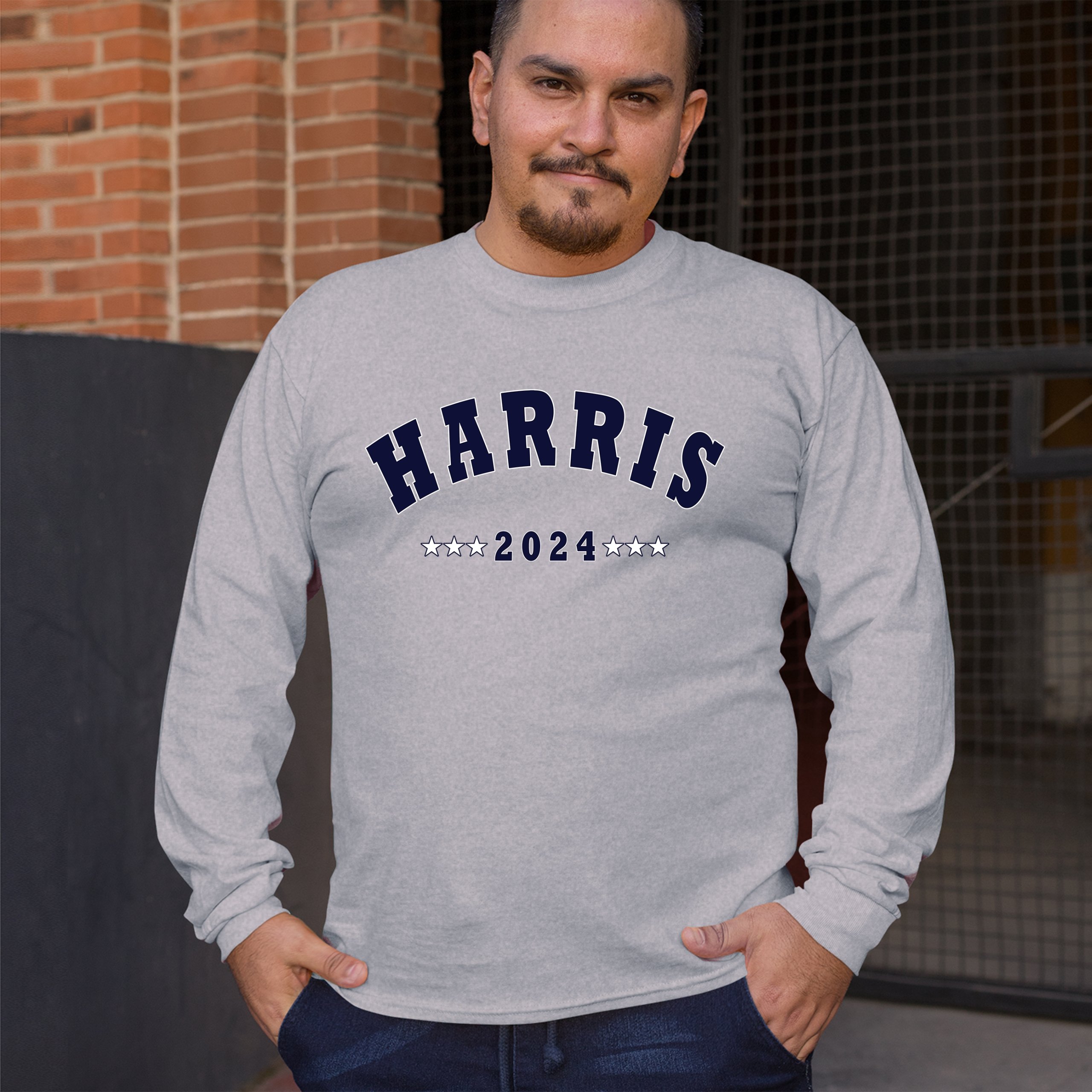 ALTRA T shirt a maniche lunghe Harris 2024 I'm Speaking Let's Win This Madam President 47