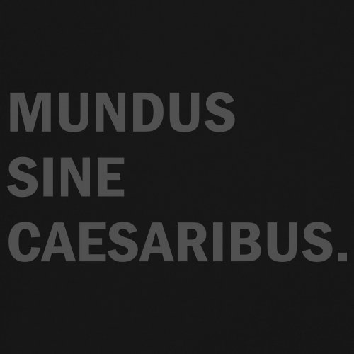 ALTRA Camicia Muscolare Mundus Sine Caesaribus Un Mondo Senza Cesari Divertente Parodia Uomo