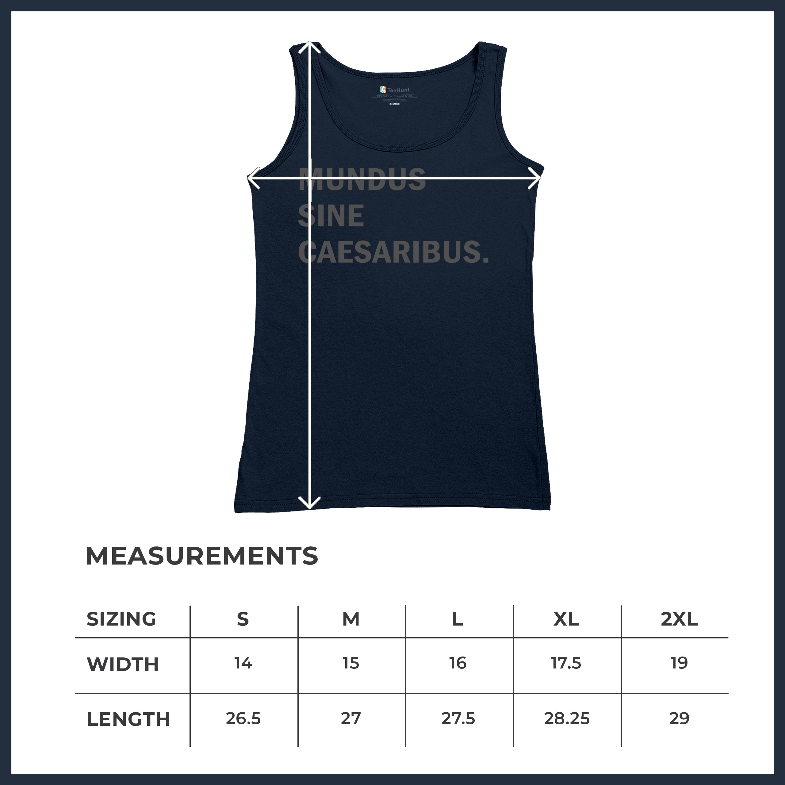 Camiseta sin mangas Mundus Sine Caesaribus para mujer Un mundo sin césares parodia divertida - Imagen 22 de 22