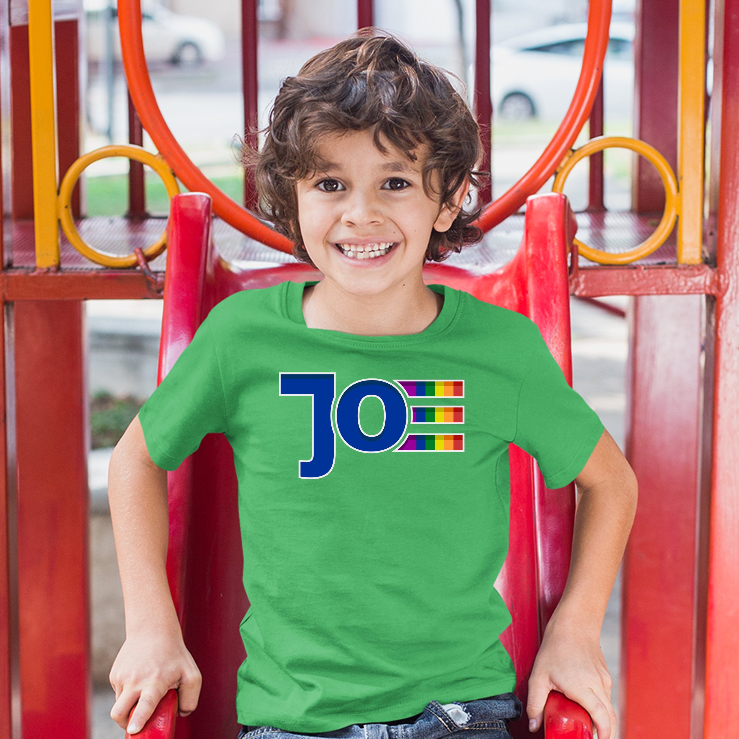 Joe Biden Youth T-shirt LGBTQ Gay Pride Rainbow Uncle Joe 2024 Vote Blue Kids - Picture 21 of 29
