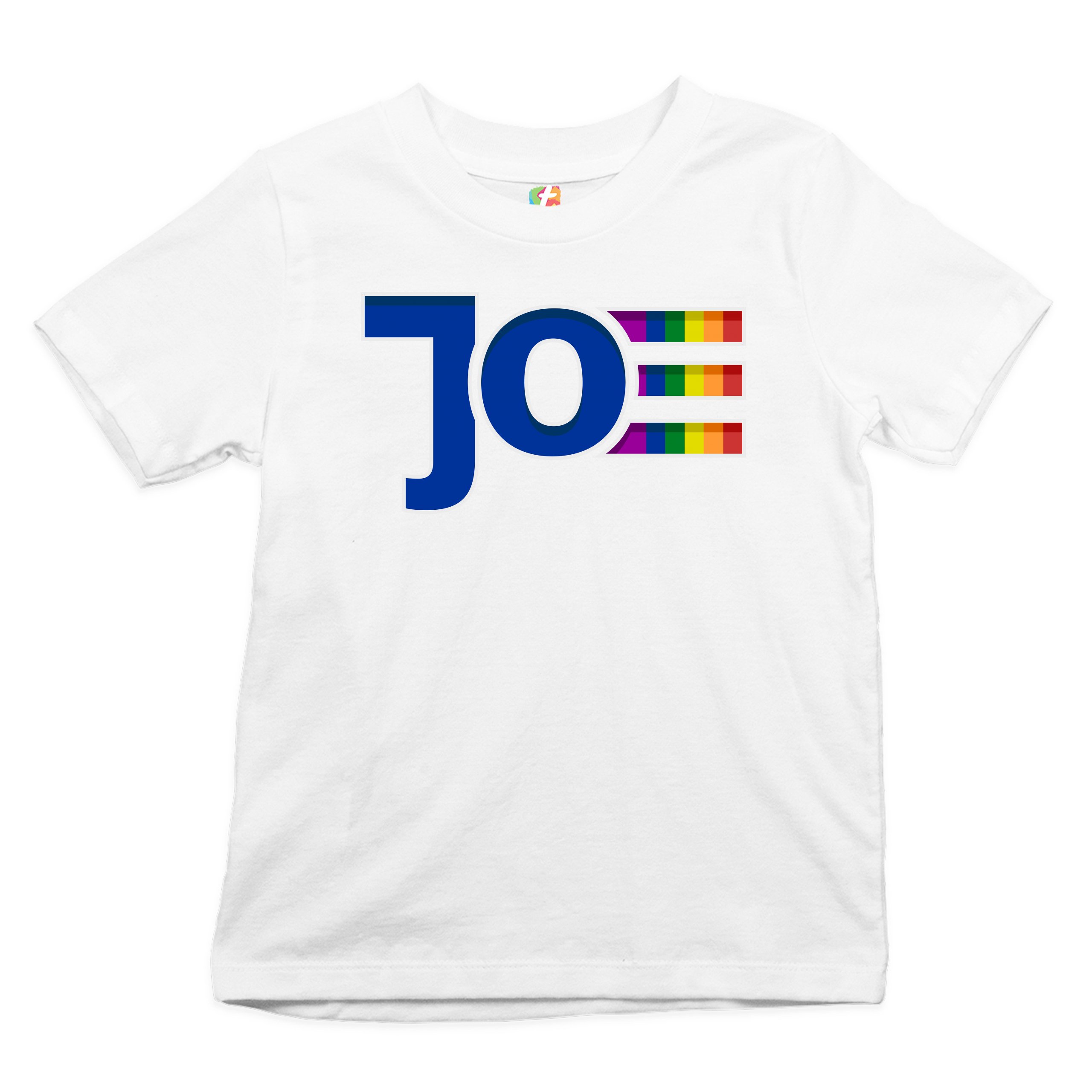 Joe Biden Youth T-shirt LGBTQ Gay Pride Rainbow Uncle Joe 2024 Vote Blue Kids - Picture 2 of 29
