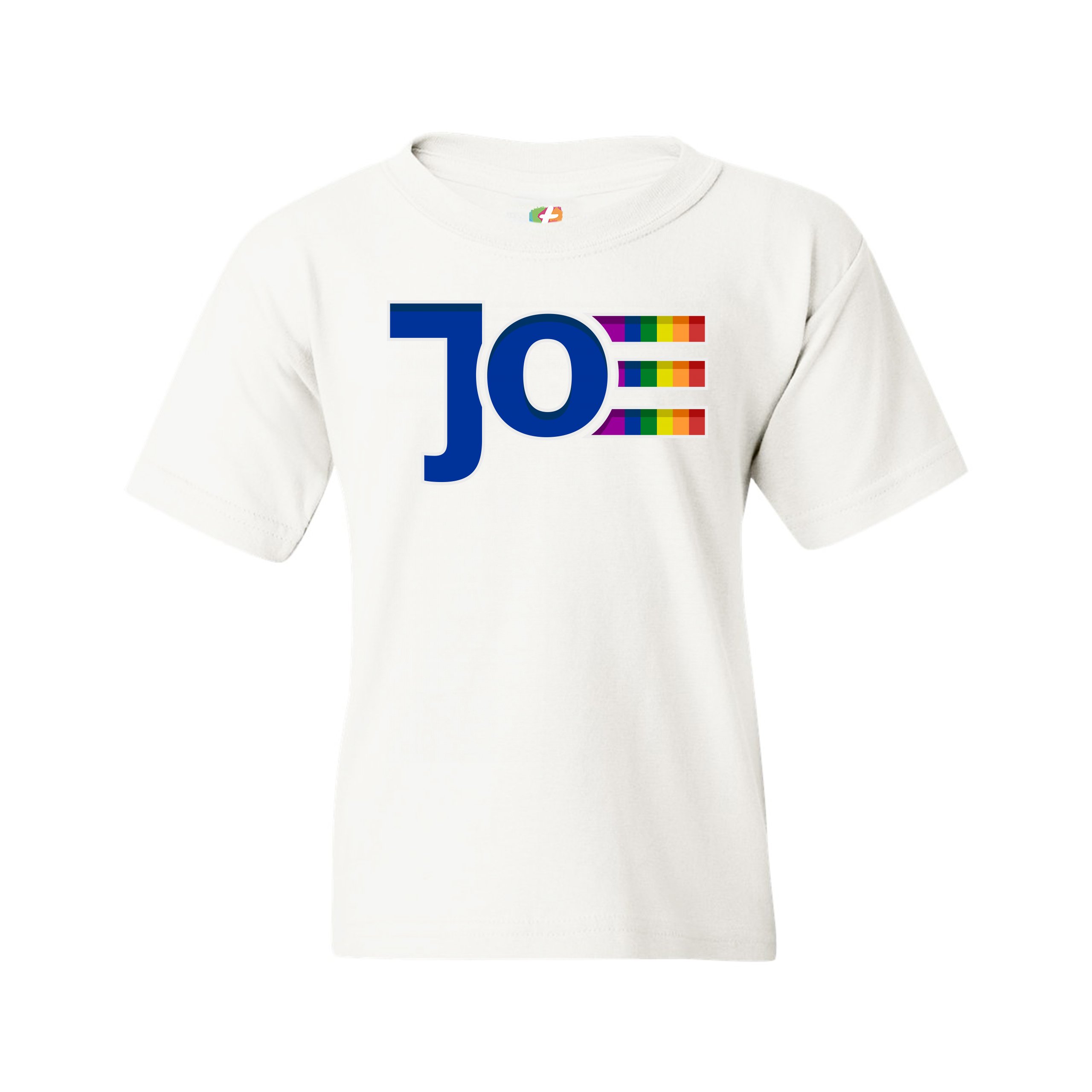 Joe Biden Youth T-shirt LGBTQ Gay Pride Rainbow Uncle Joe 2024 Vote Blue Kids - Picture 3 of 29