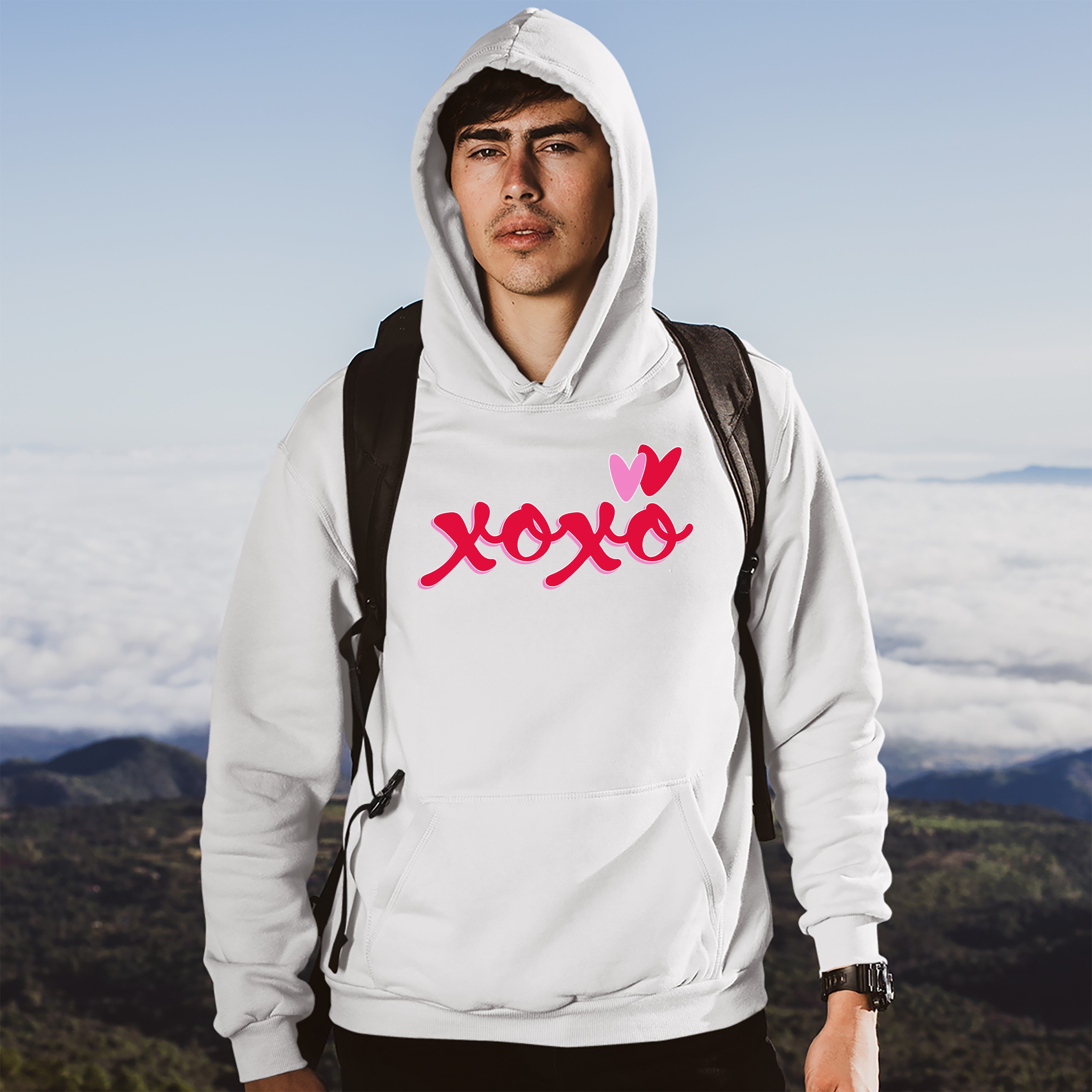 XOXO Sweatshirt Romance Valentine's Day Hearts Passion Love Hoodie