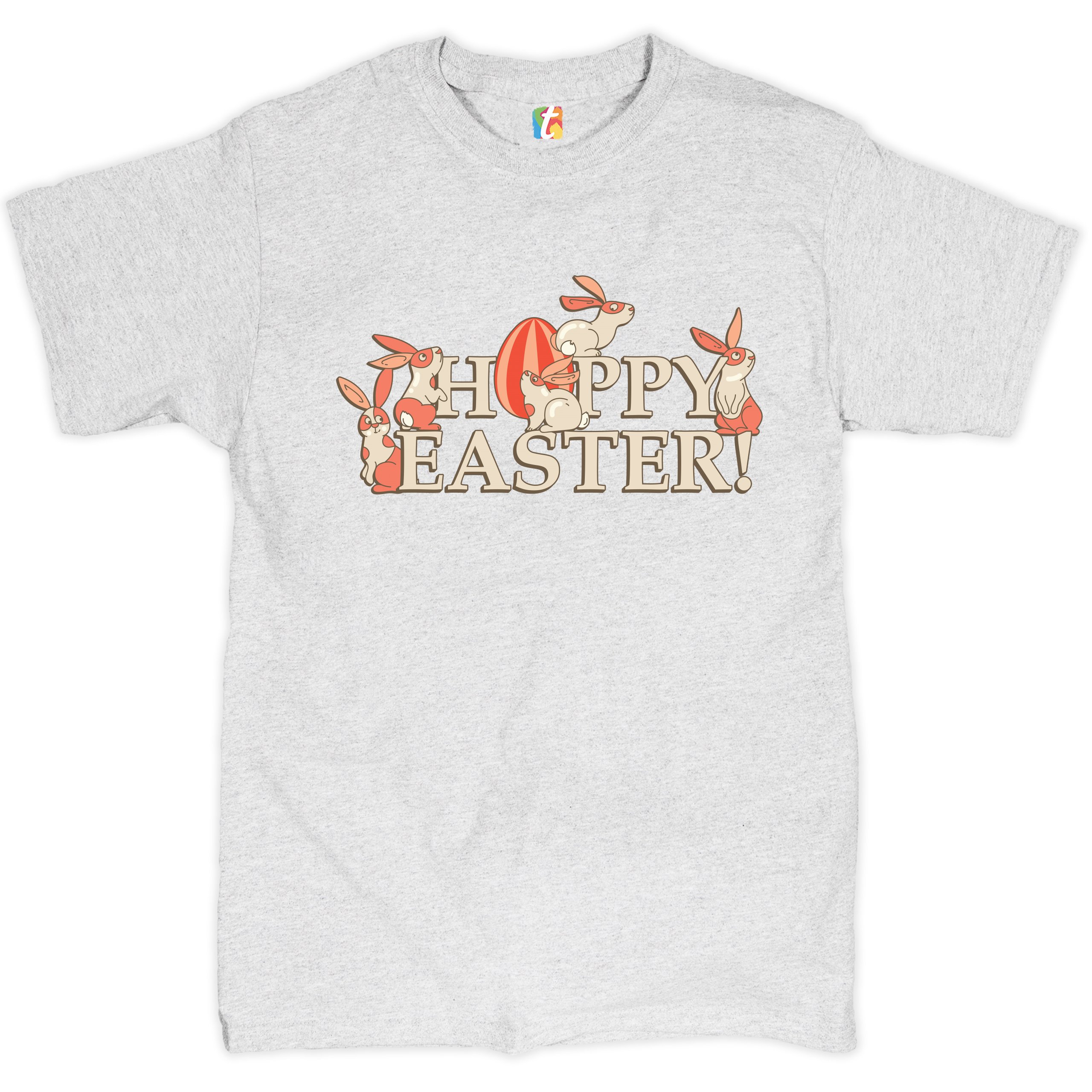 Happy Easter! T-shirt Hoppy Easter Bunnies Holiday Egg Hunt Men's Tee - Picture 57 of 98