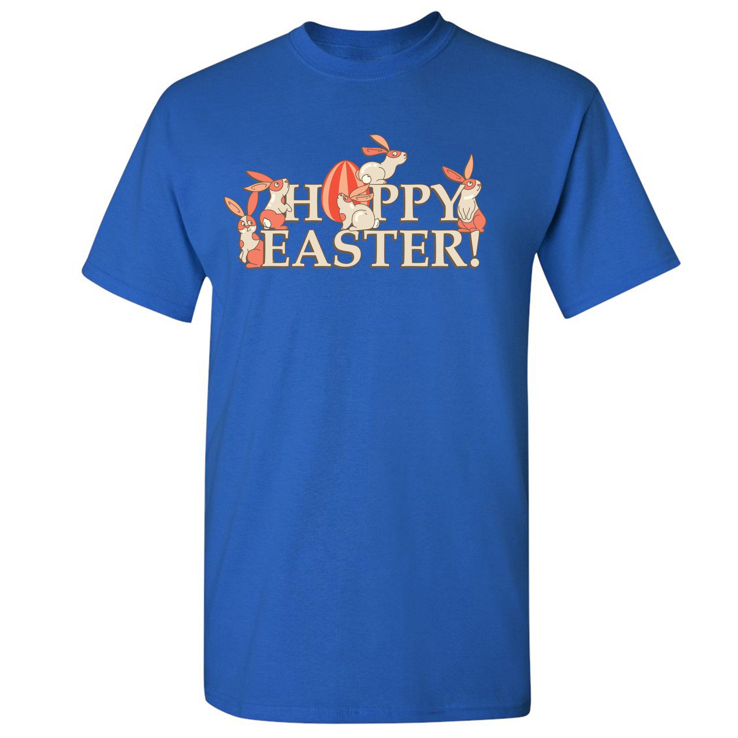 Happy Easter! T-shirt Hoppy Easter Bunnies Holiday Egg Hunt Men's Tee - Picture 86 of 98