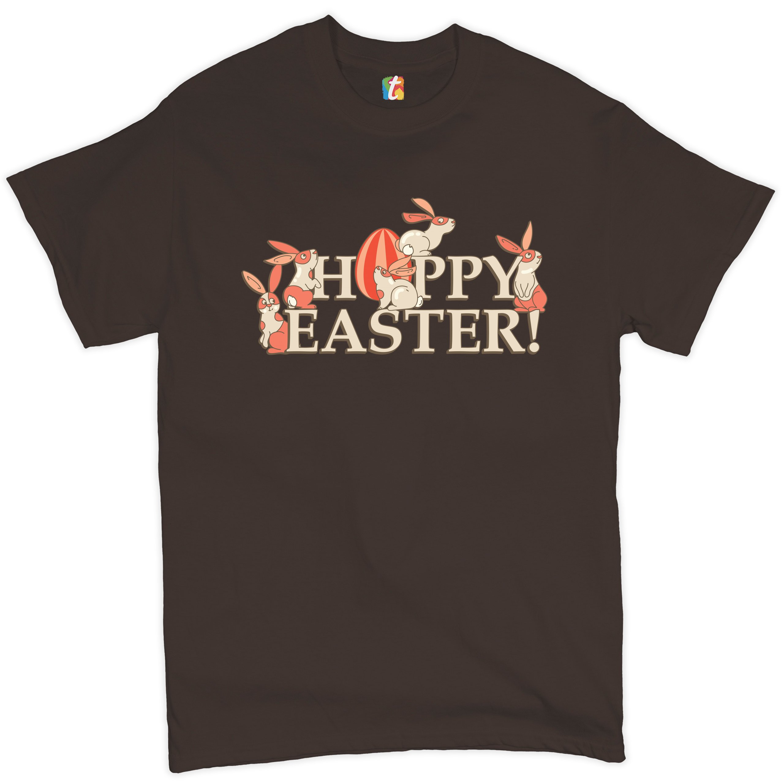 Happy Easter! T-shirt Hoppy Easter Bunnies Holiday Egg Hunt Men's Tee - Picture 64 of 98