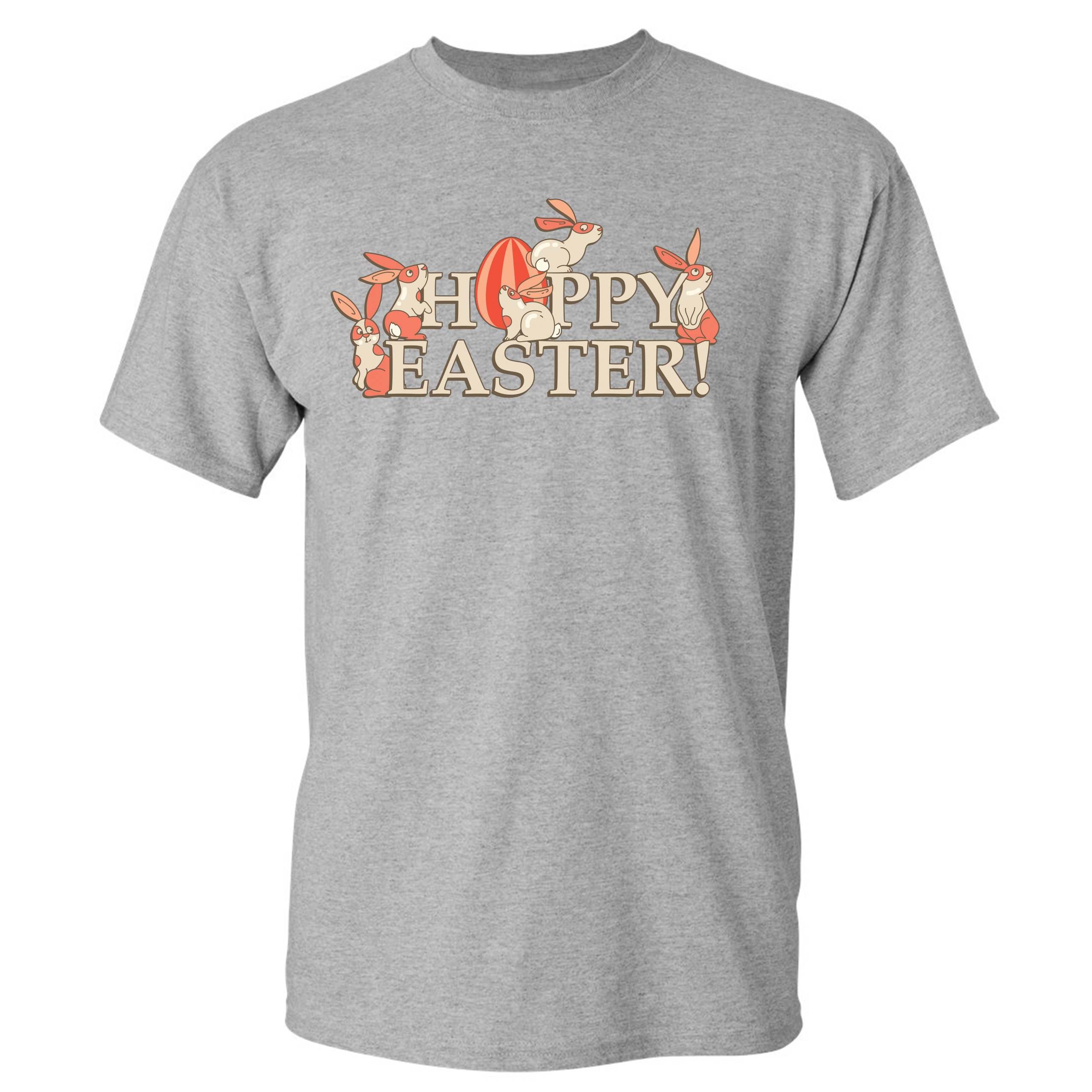 Happy Easter! T-shirt Hoppy Easter Bunnies Holiday Egg Hunt Men's Tee - Picture 23 of 98