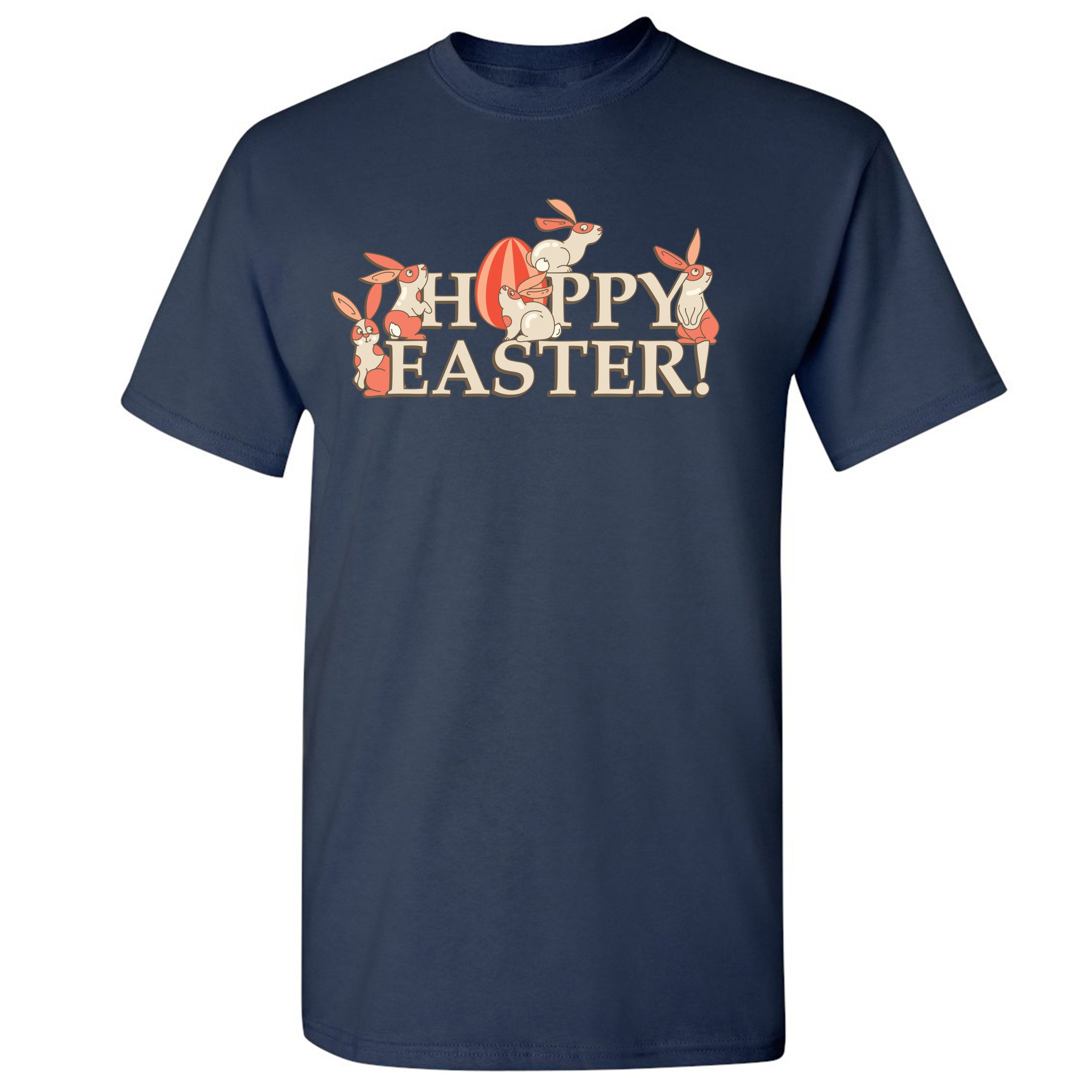 Happy Easter! T-shirt Hoppy Easter Bunnies Holiday Egg Hunt Men's Tee - Picture 51 of 98