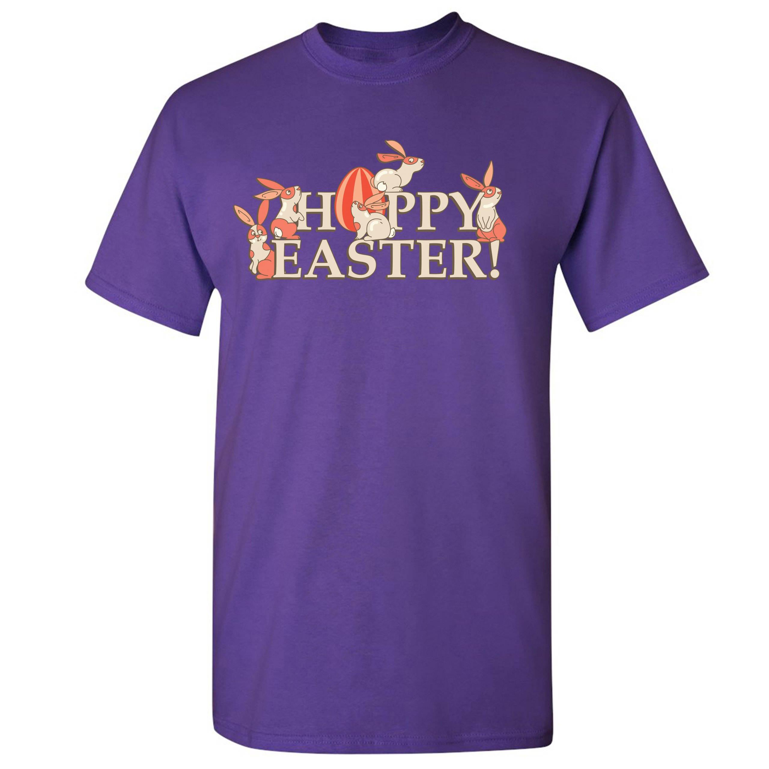 Happy Easter! T-shirt Hoppy Easter Bunnies Holiday Egg Hunt Men's Tee - Picture 30 of 98