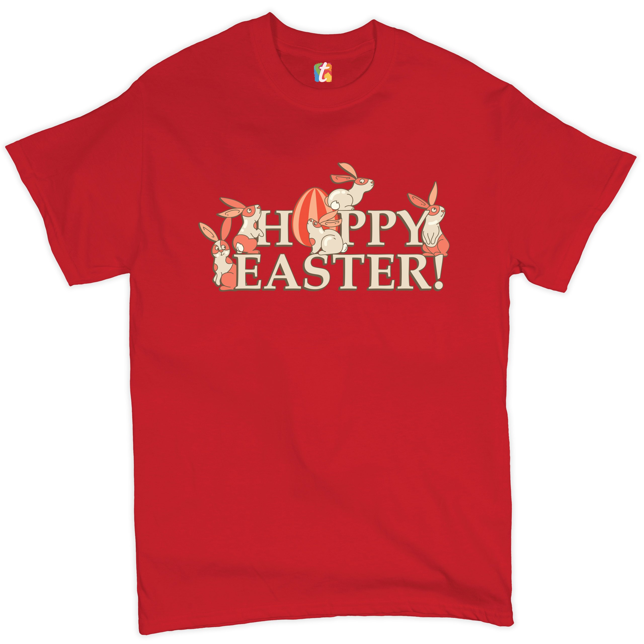 Happy Easter! T-shirt Hoppy Easter Bunnies Holiday Egg Hunt Men's Tee - Picture 36 of 98