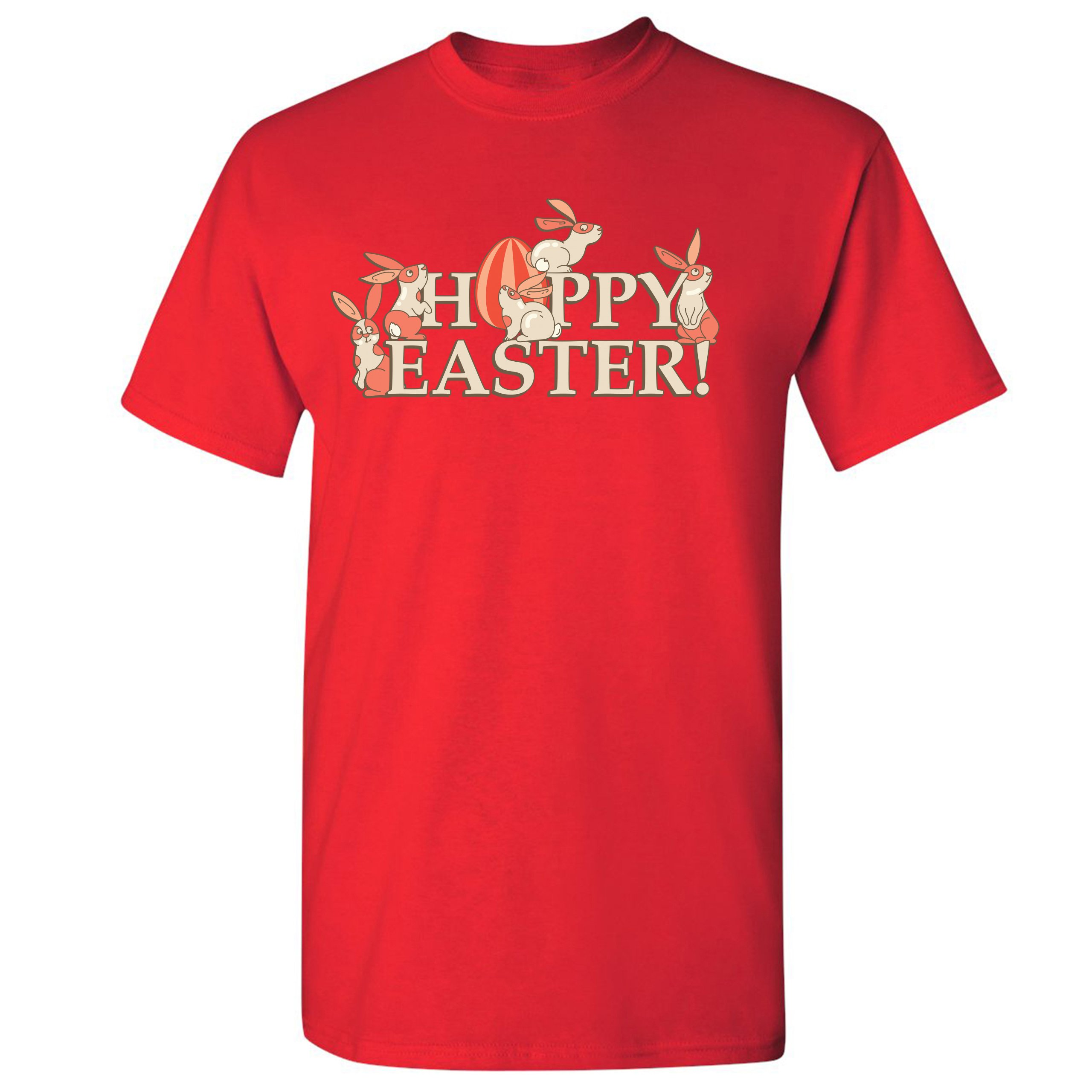 Happy Easter! T-shirt Hoppy Easter Bunnies Holiday Egg Hunt Men's Tee - Picture 37 of 98