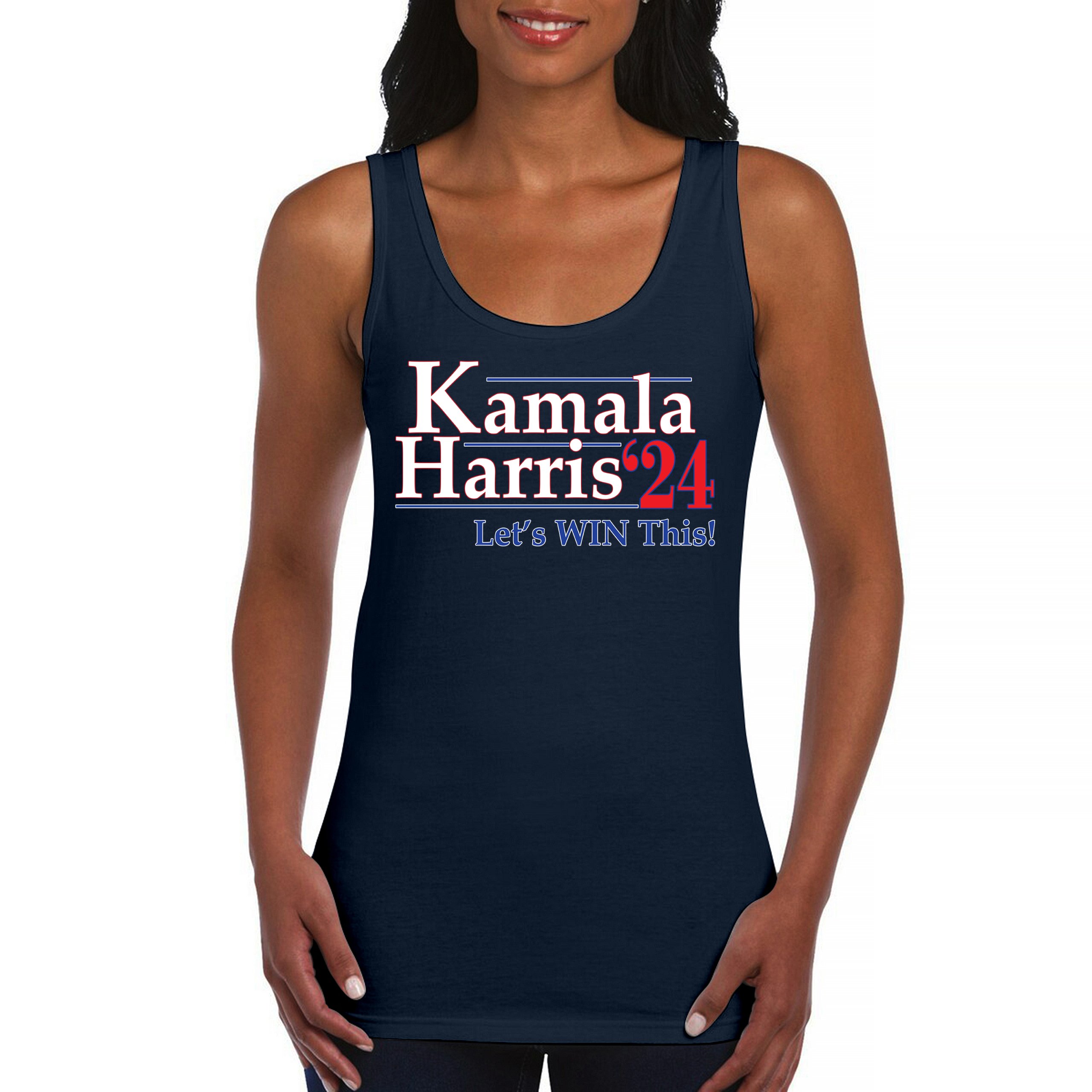 Kamala Harris 2024 Women's Tank Top US President Democrat Madam I'm Speaking - Picture 23 of 36