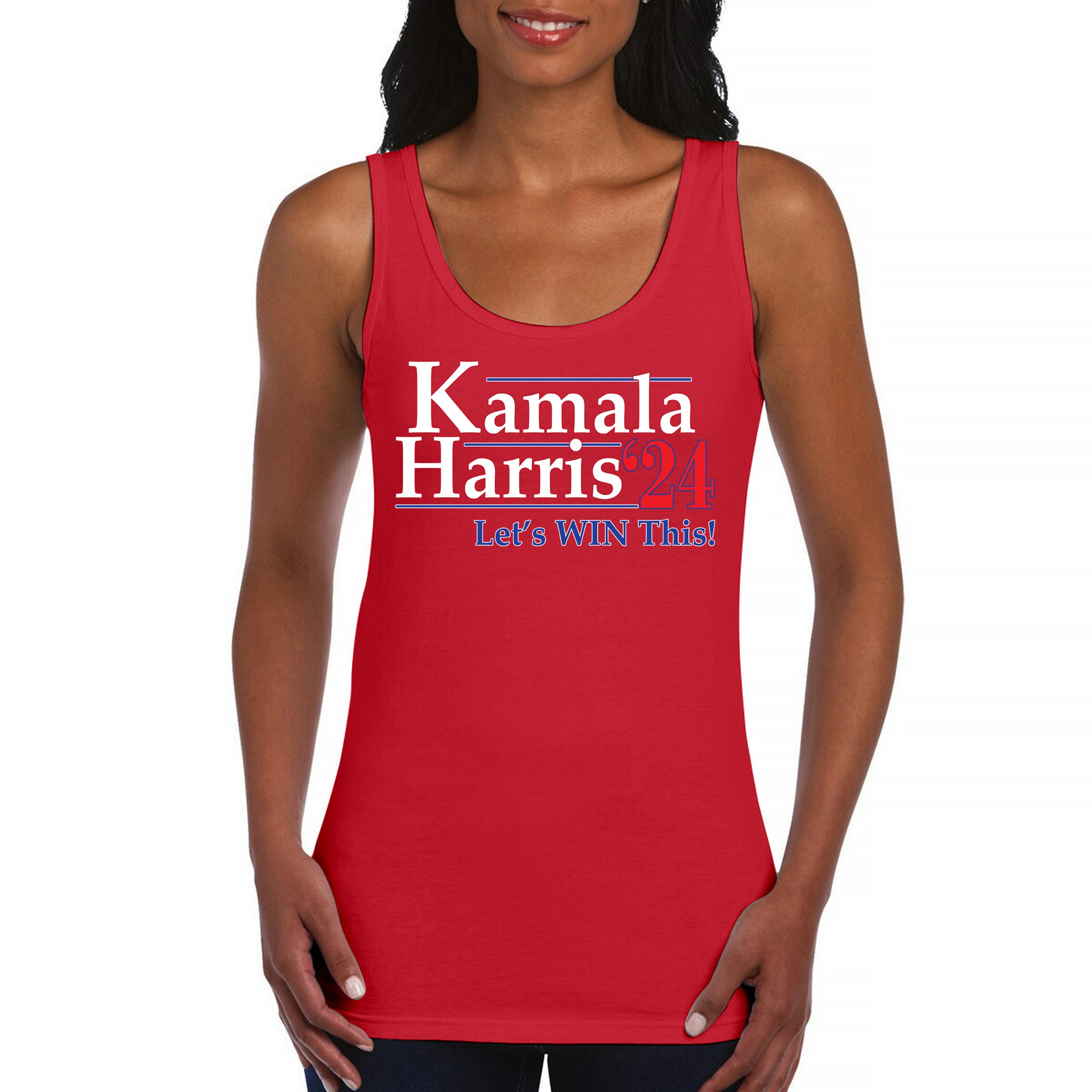 Kamala Harris 2024 Women's Tank Top US President Democrat Madam I'm Speaking - Picture 9 of 36