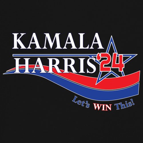 ALTRA Kamala Harris T shirt a maniche lunghe 24 Let's Win This Madam President Im Speaking