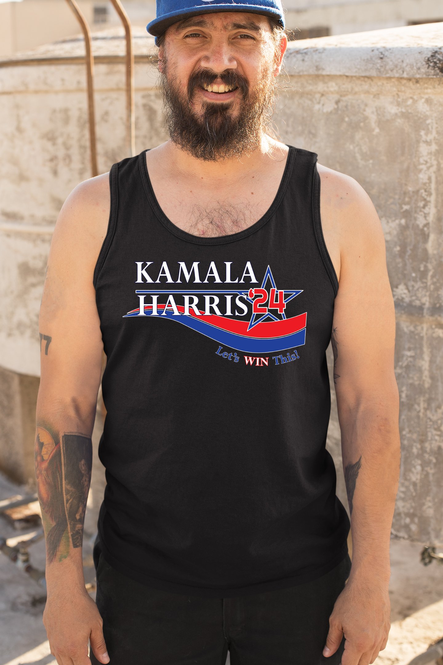 ALTRA Top da uomo 24 canotta Kamala Harris Let's Win This Madame President Im Speaking