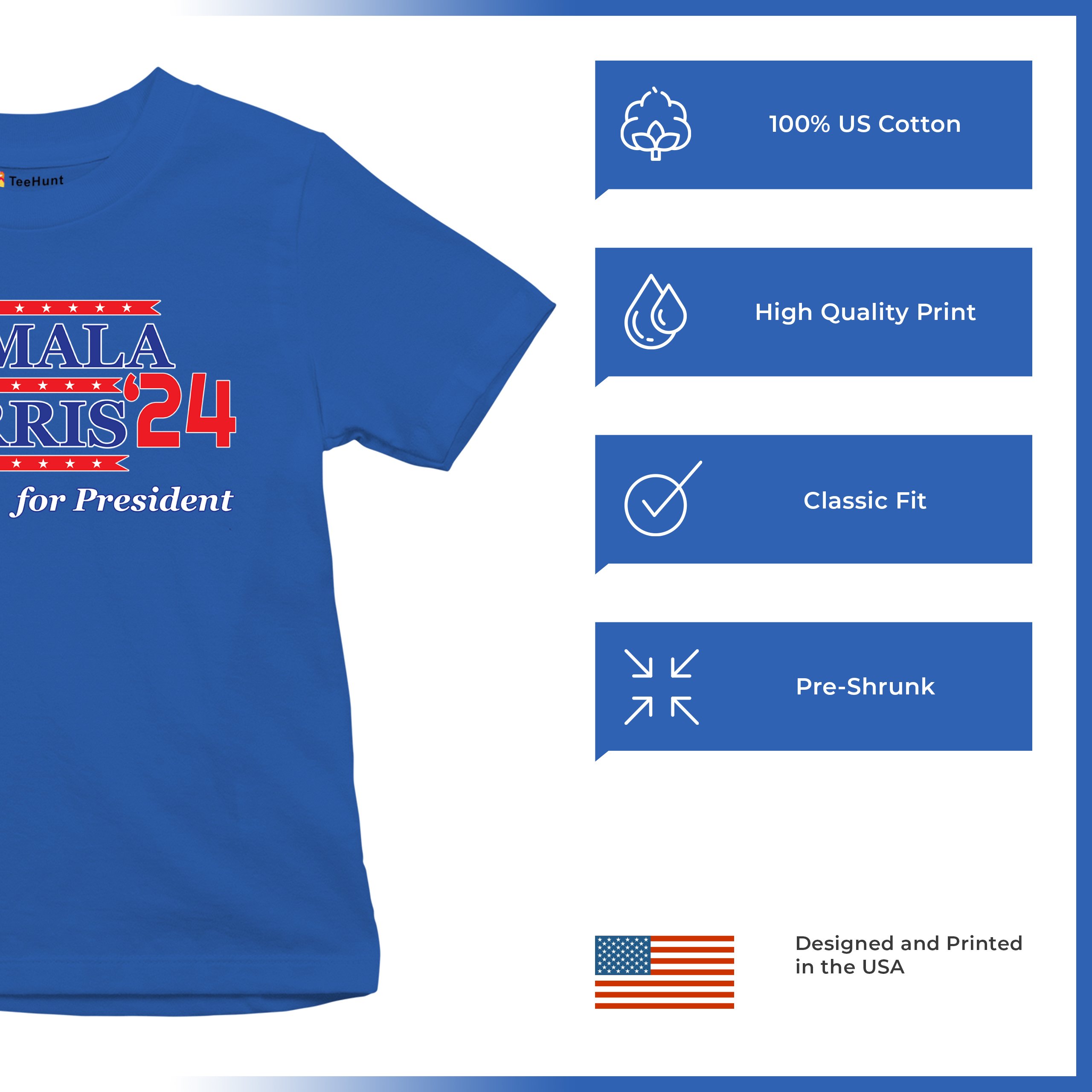 Kamala Harris '24 Youth T-shirt Lets Win This Madam President Im Speaking Kids - Picture 21 of 50