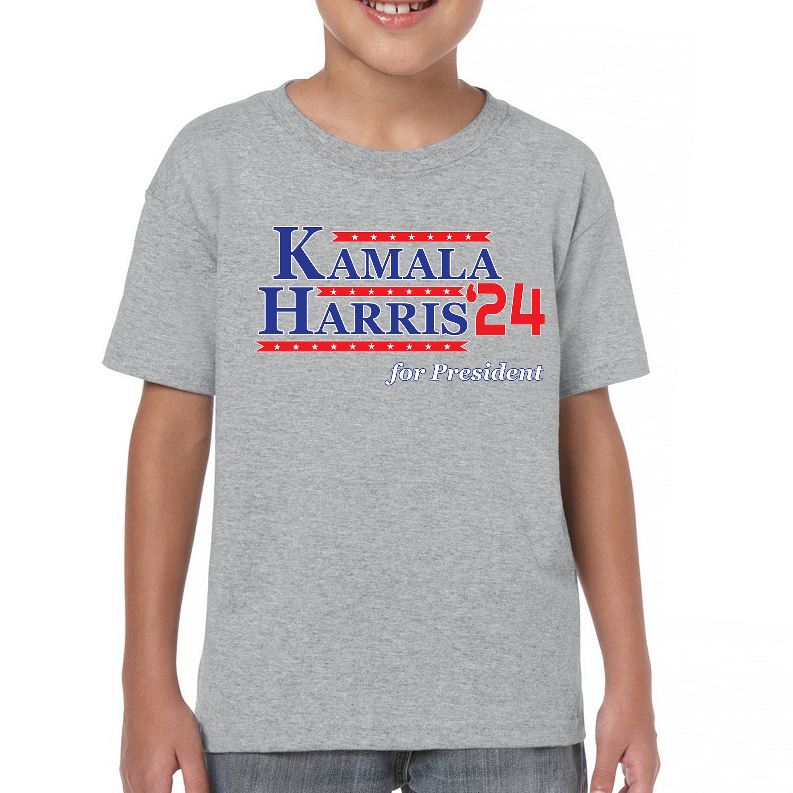 Kamala Harris '24 Youth T-shirt Lets Win This Madam President Im Speaking Kids - Picture 9 of 50