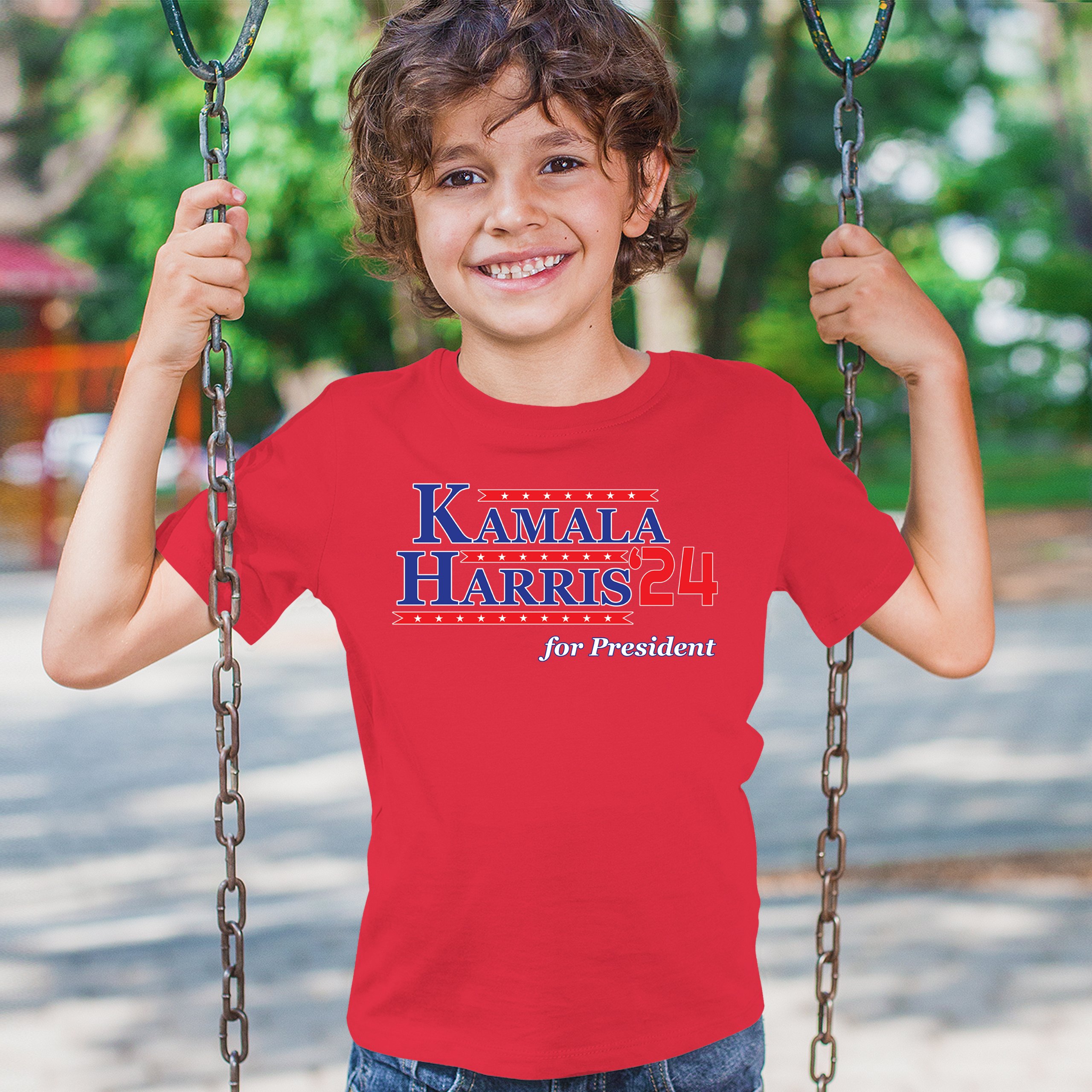 Kamala Harris '24 Youth T-shirt Lets Win This Madam President Im Speaking Kids - Picture 26 of 50