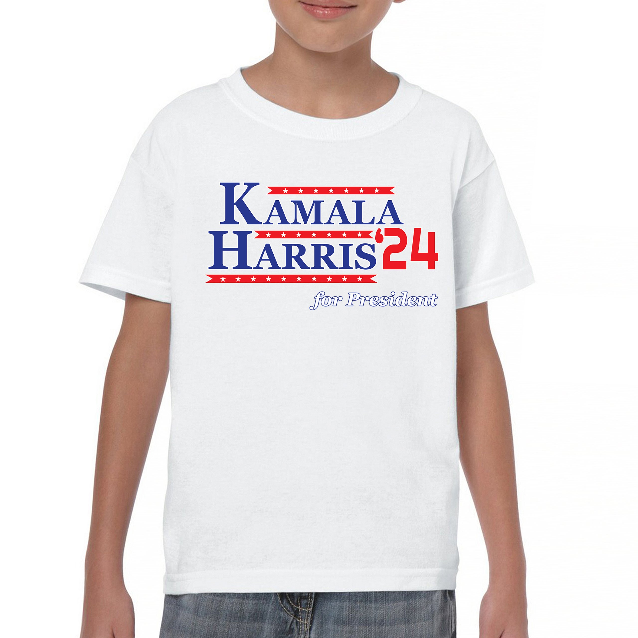 Kamala Harris '24 Youth T-shirt Lets Win This Madam President Im Speaking Kids - Picture 30 of 50