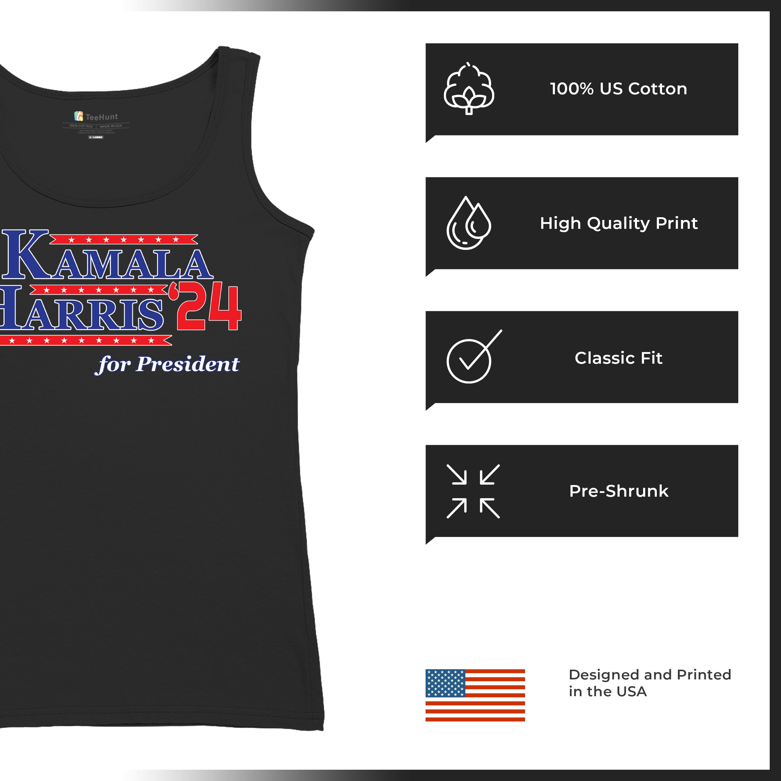 Kamala Harris for President 2024 Women's Tank Top Let's Win This Im Speaking - Picture 7 of 36
