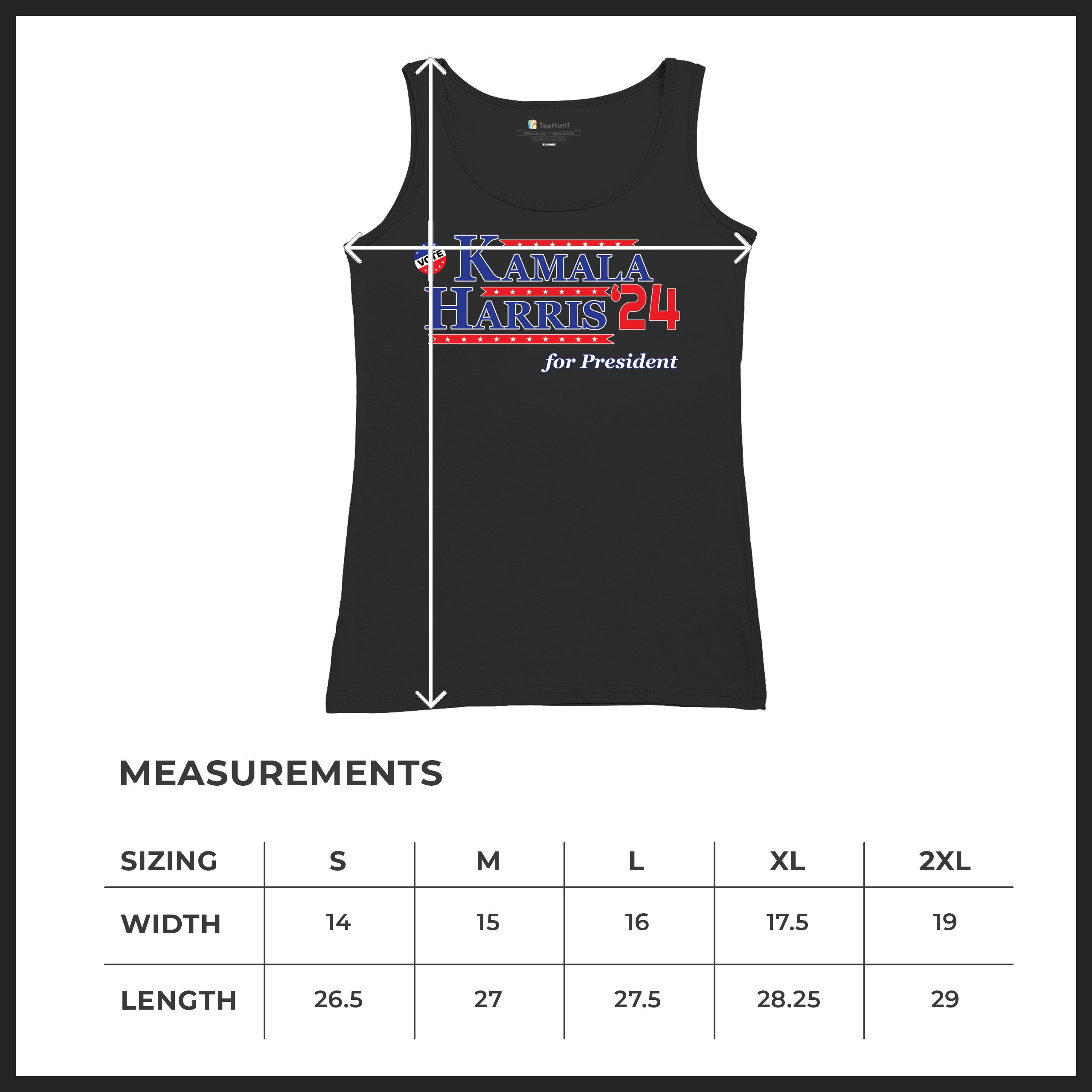 Kamala Harris for President 2024 Women's Tank Top Let's Win This Im Speaking - Picture 8 of 36