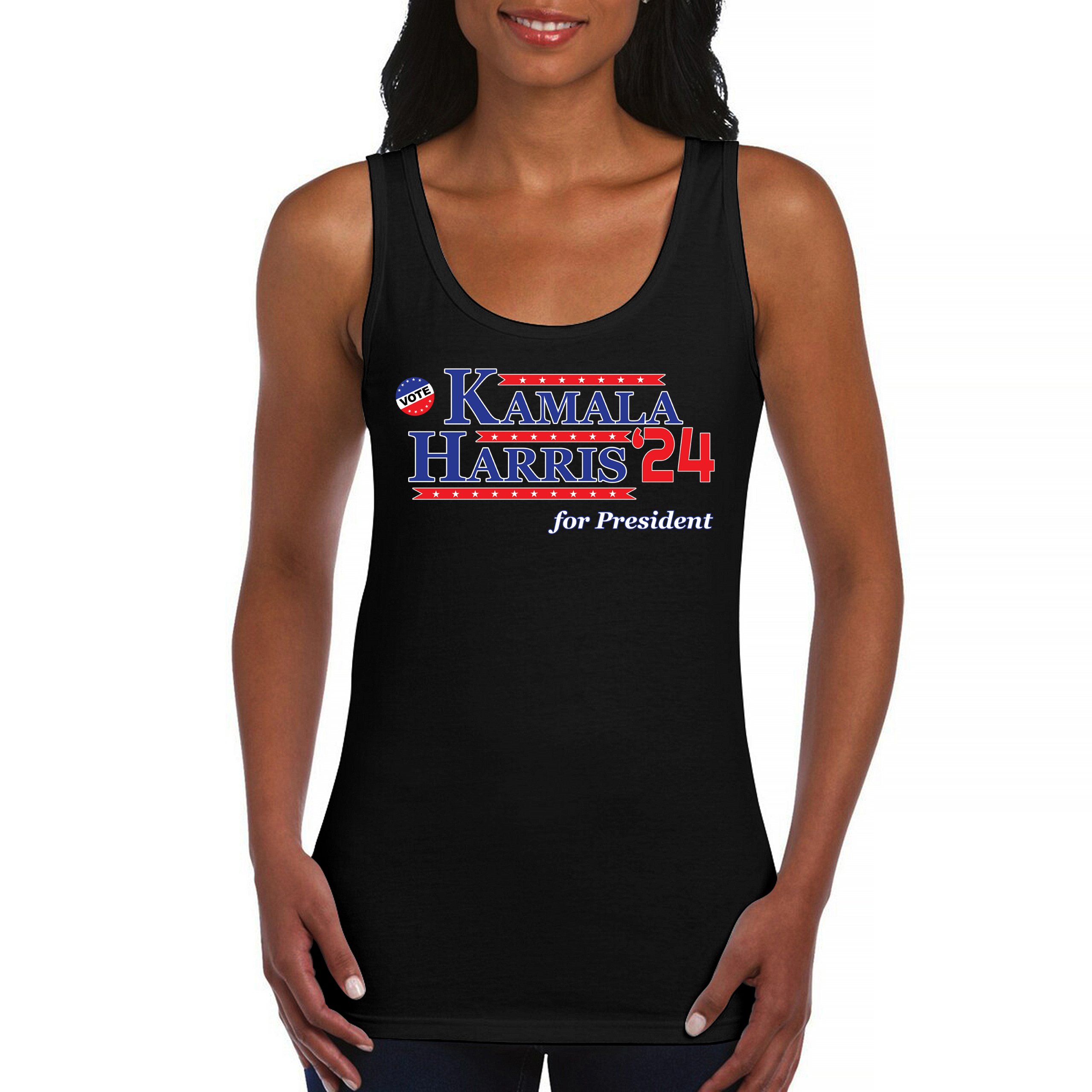 Kamala Harris for President 2024 Women's Tank Top Let's Win This Im Speaking - Picture 2 of 36