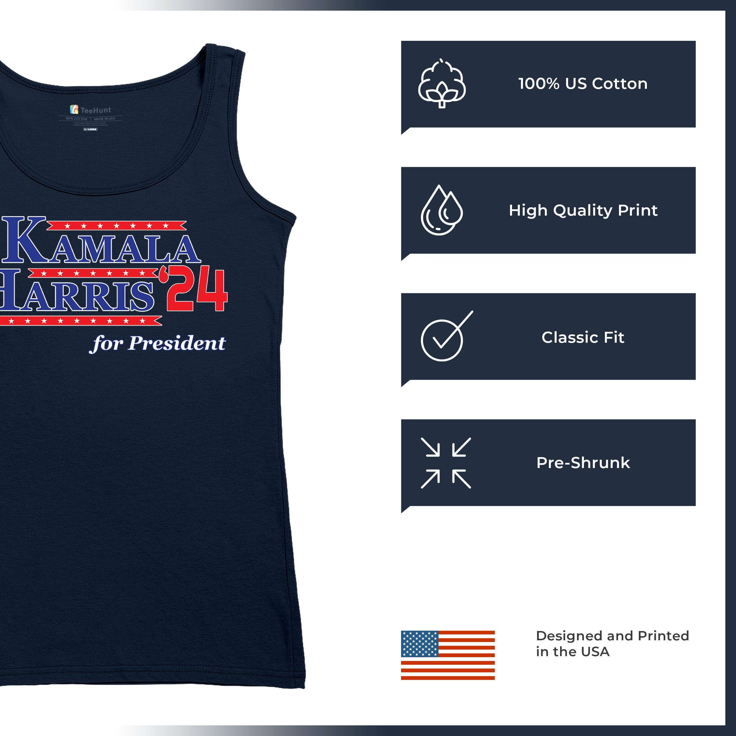 Kamala Harris for President 2024 Women's Tank Top Let's Win This Im Speaking - Picture 28 of 36
