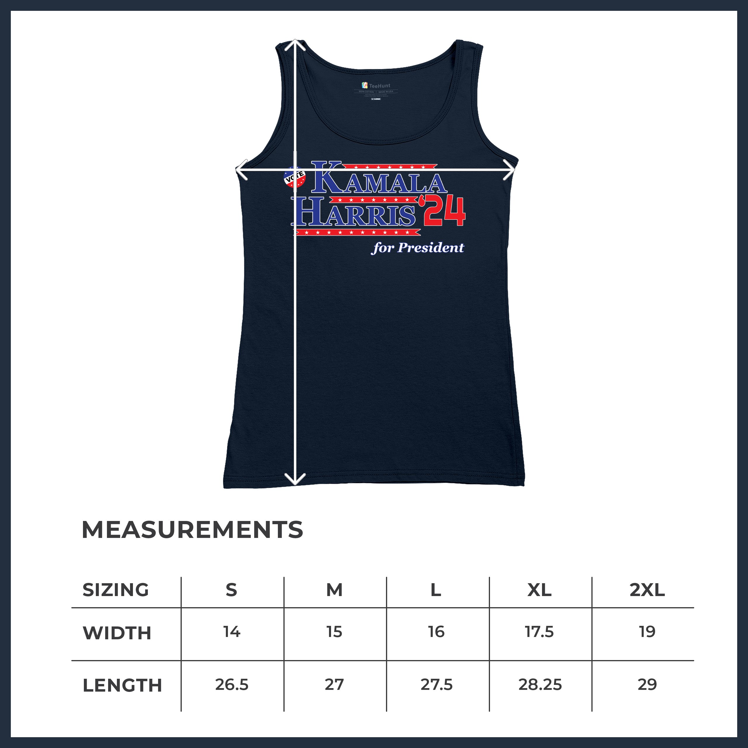 Kamala Harris for President 2024 Women's Tank Top Let's Win This Im Speaking - Picture 29 of 36