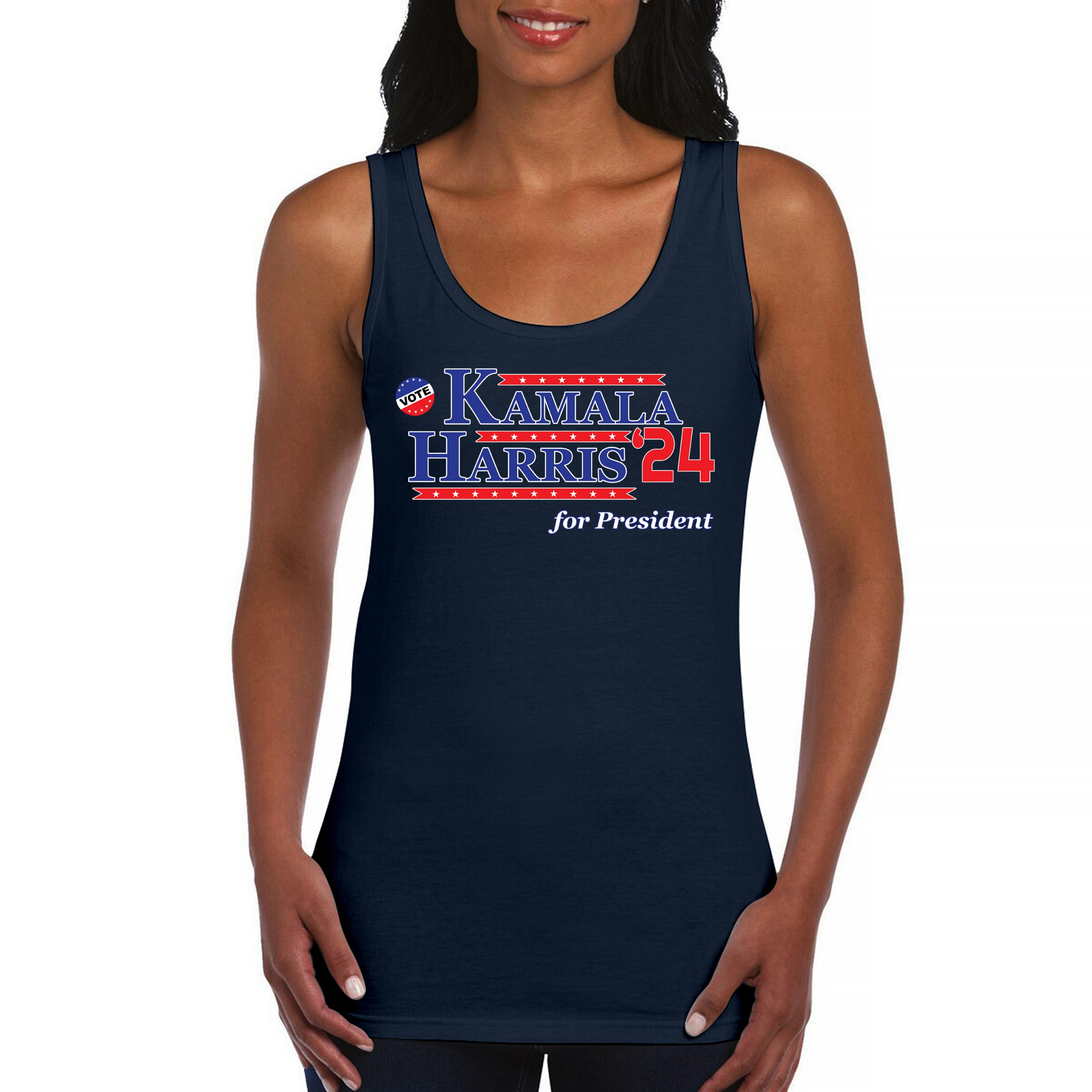 Kamala Harris for President 2024 Women's Tank Top Let's Win This Im Speaking - Picture 23 of 36