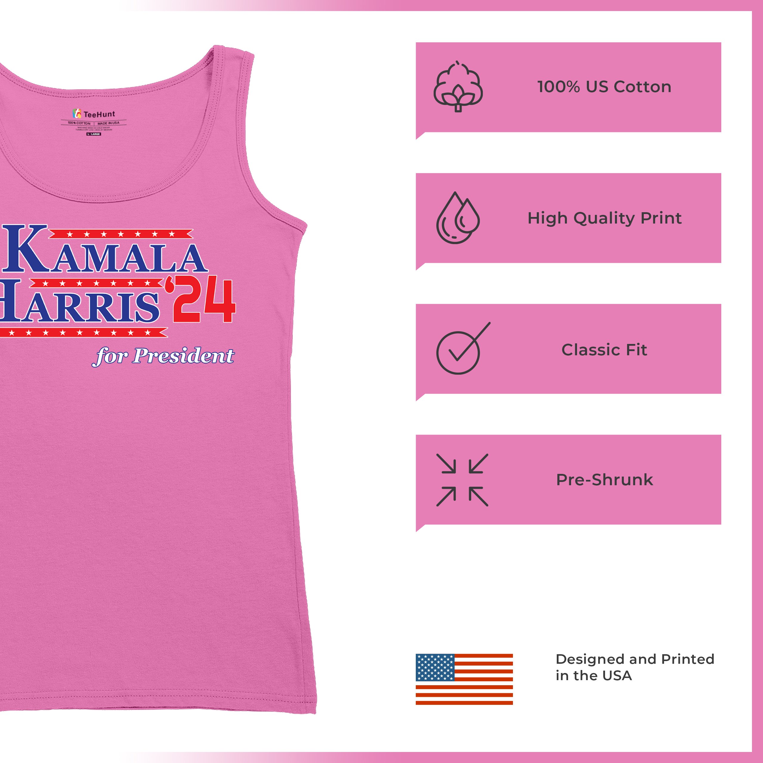 Kamala Harris for President 2024 Women's Tank Top Let's Win This Im Speaking - Picture 35 of 36