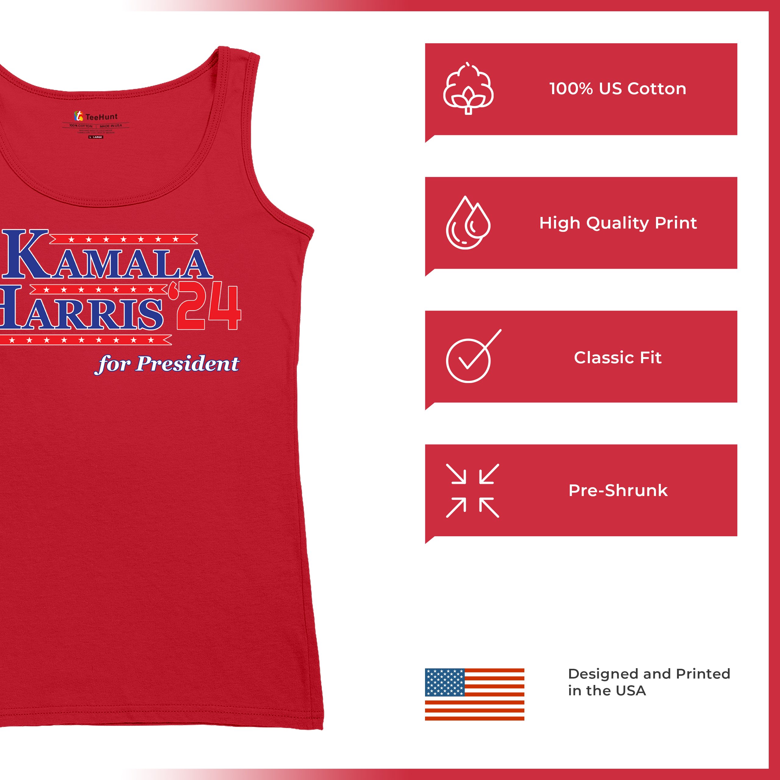 Kamala Harris for President 2024 Women's Tank Top Let's Win This Im Speaking - Picture 14 of 36