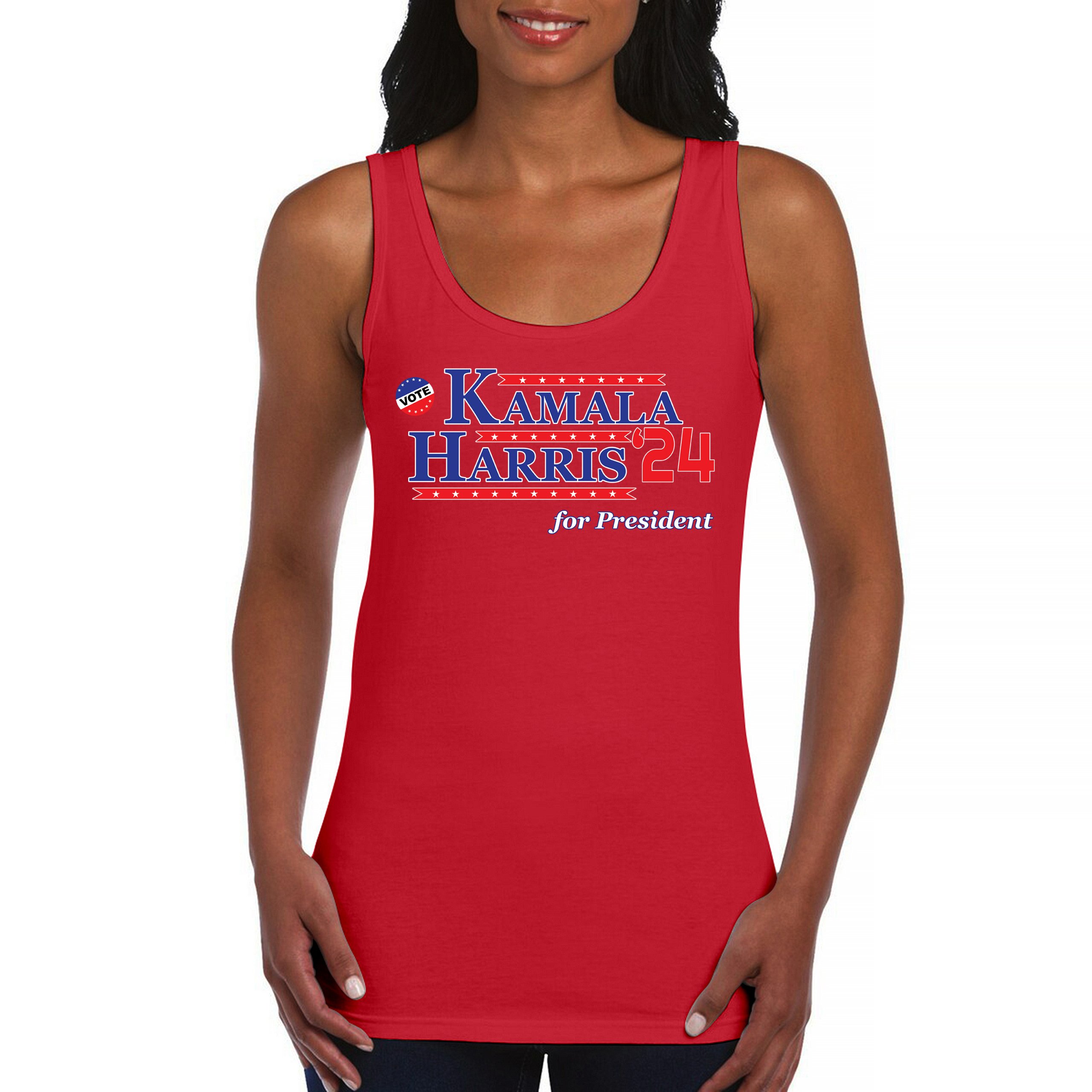 Kamala Harris for President 2024 Women's Tank Top Let's Win This Im Speaking - Picture 9 of 36