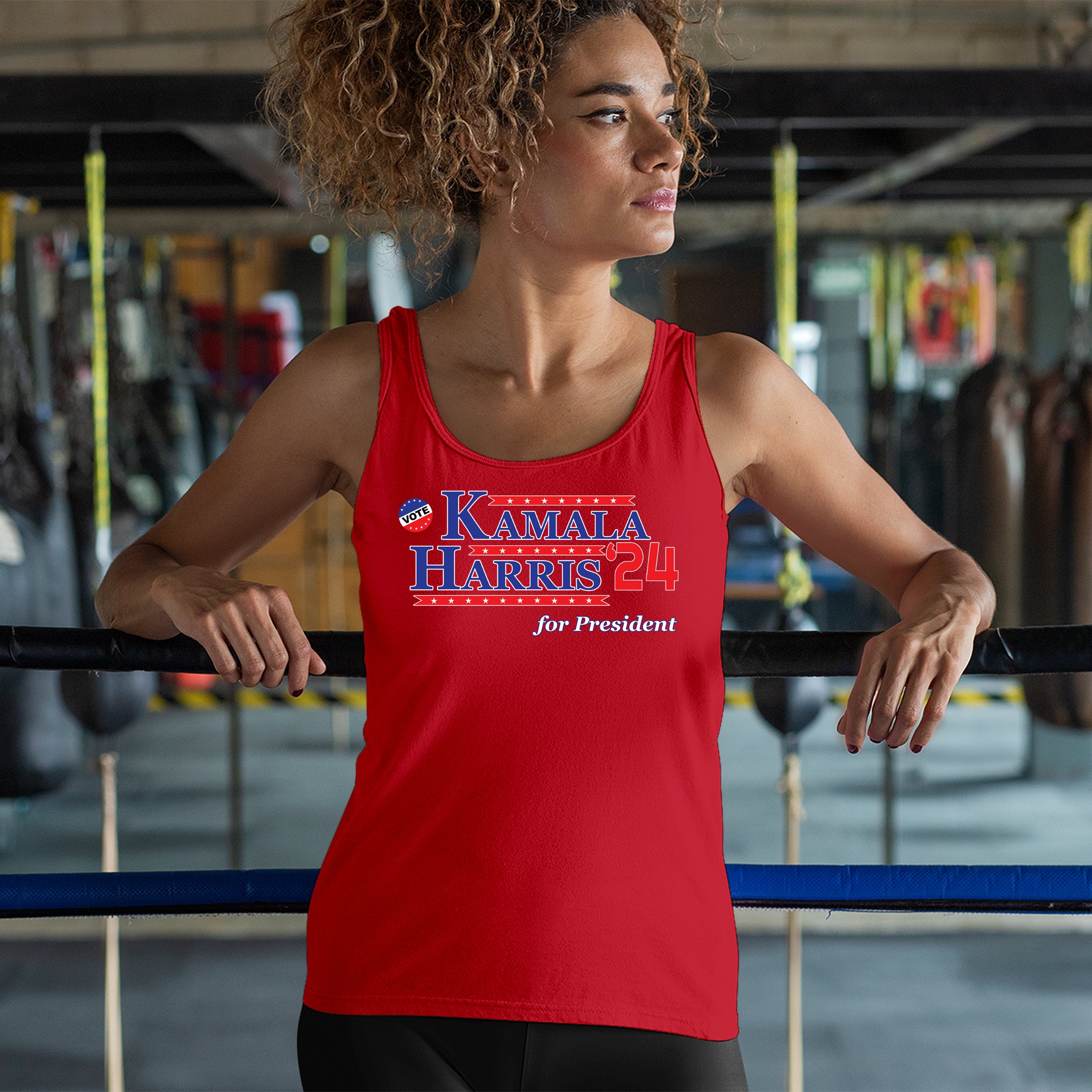 Kamala Harris for President 2024 Women's Tank Top Let's Win This Im Speaking - Picture 12 of 36