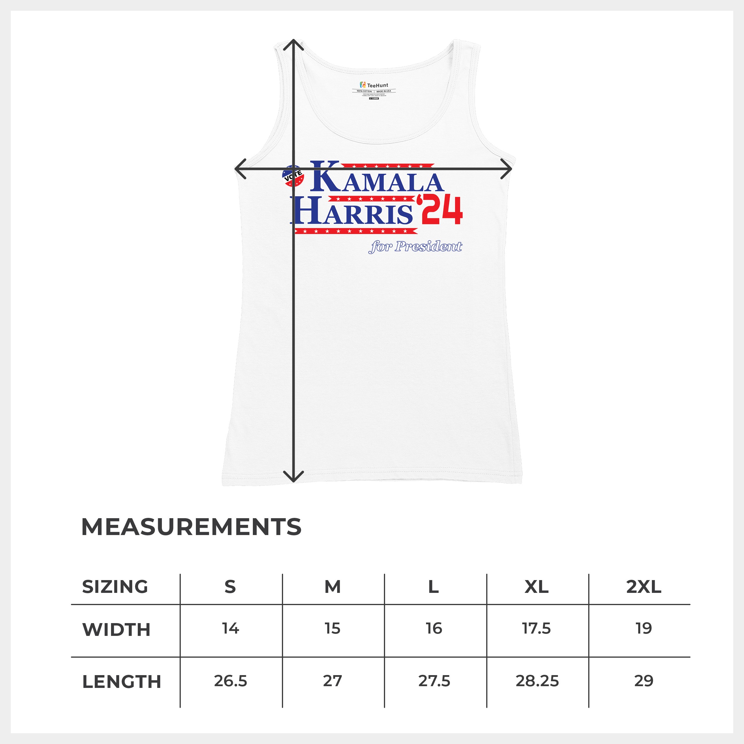 Kamala Harris for President 2024 Women's Tank Top Let's Win This Im Speaking - Picture 22 of 36