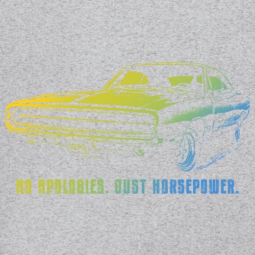 No Apologies Just Horsepower Sweatshirt Muscle Car Vintage 1970 Power Hoodie - Picture 11 of 57