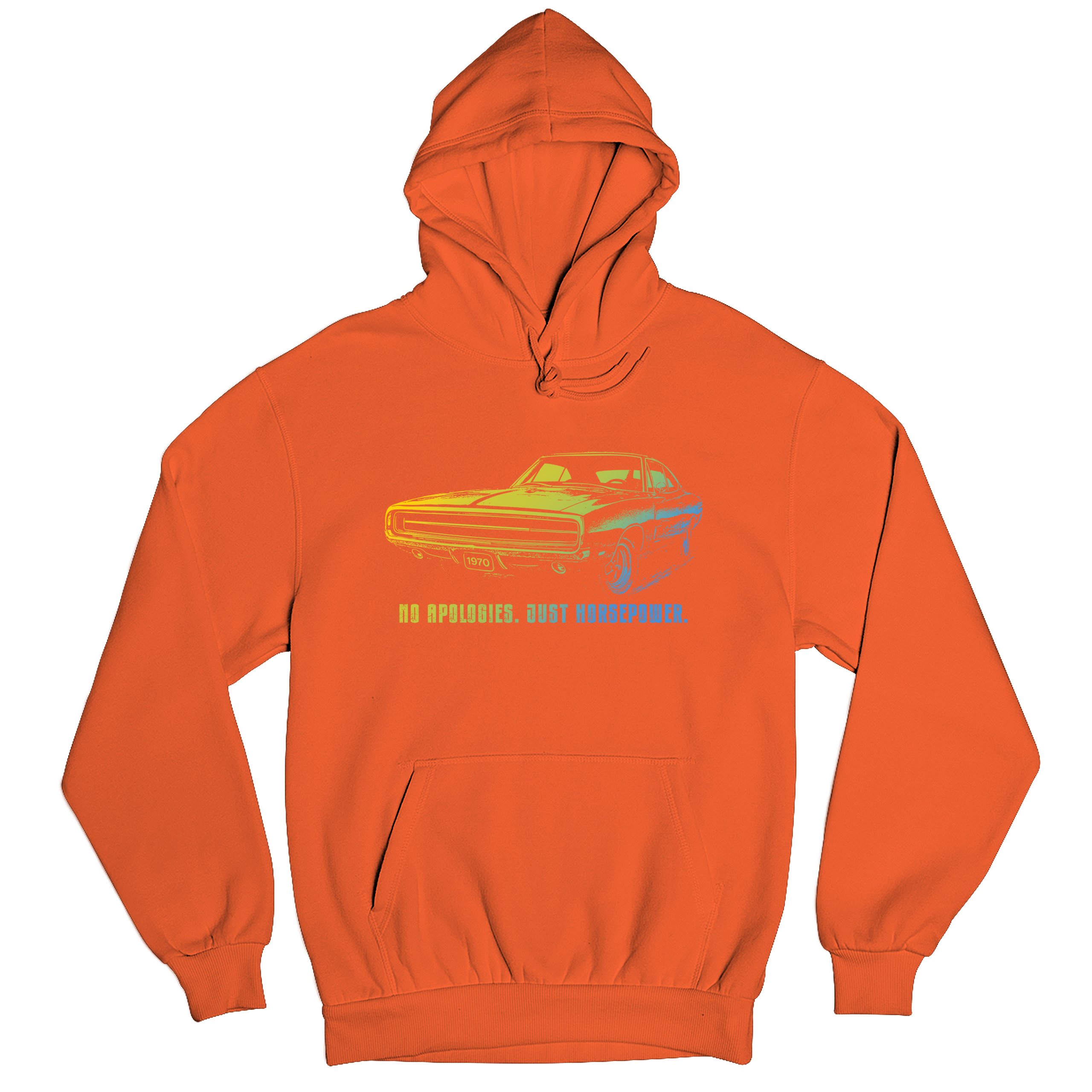 No Apologies Just Horsepower Sweatshirt Muscle Car Vintage 1970 Power Hoodie - Picture 20 of 57