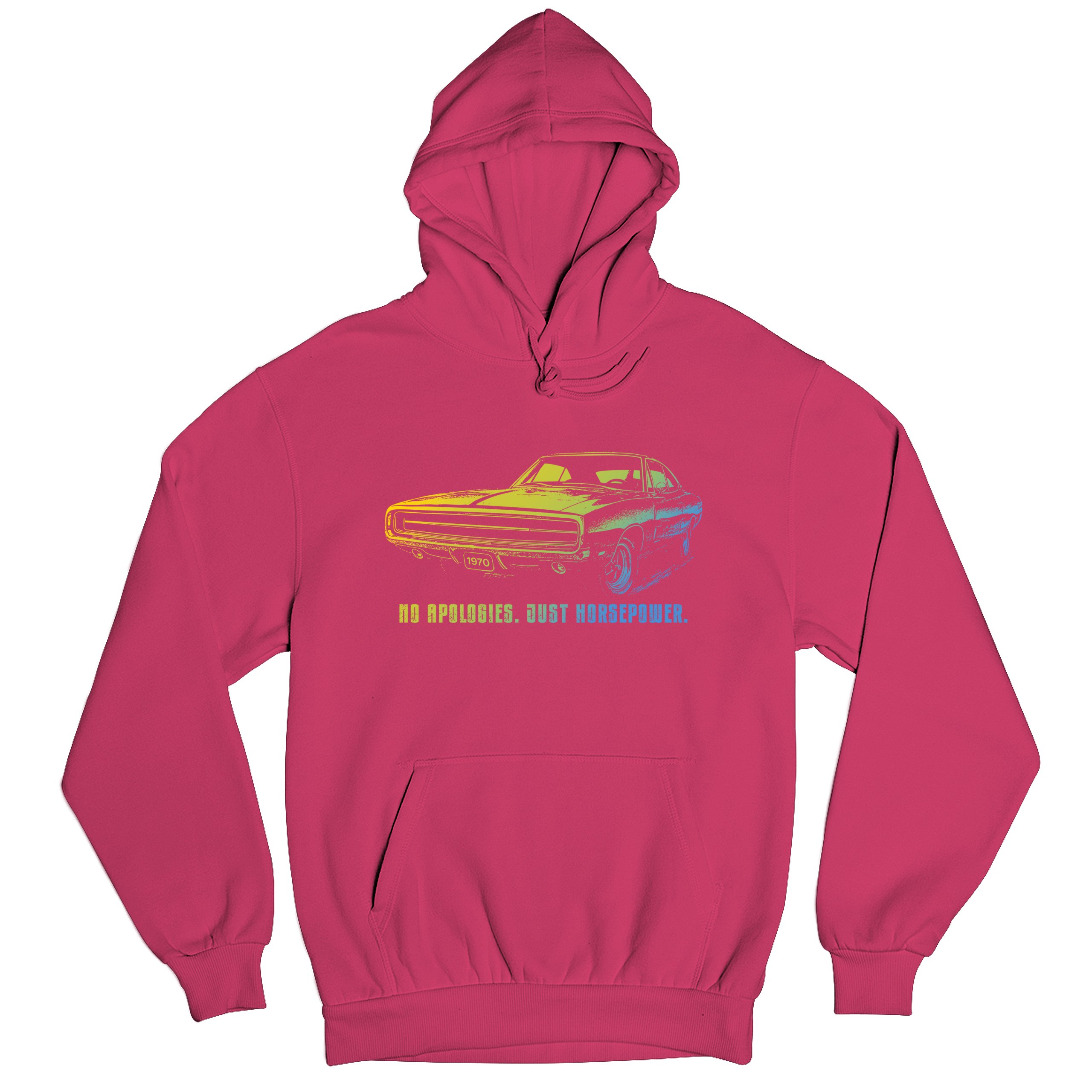 No Apologies Just Horsepower Sweatshirt Muscle Car Vintage 1970 Power Hoodie - Picture 55 of 57