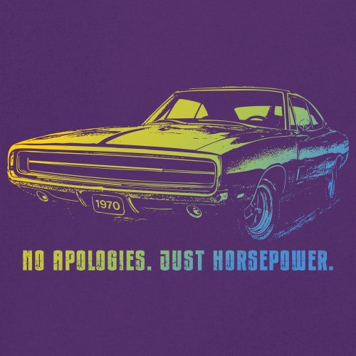 No Apologies Just Horsepower Sweatshirt Muscle Car Vintage 1970 Power Hoodie - Picture 25 of 57
