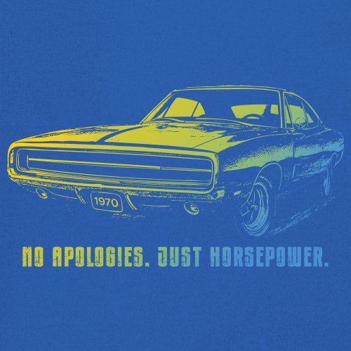 No Apologies Just Horsepower Youth T-shirt Muscle Car Vintage 1970 Power Kids - Picture 39 of 50