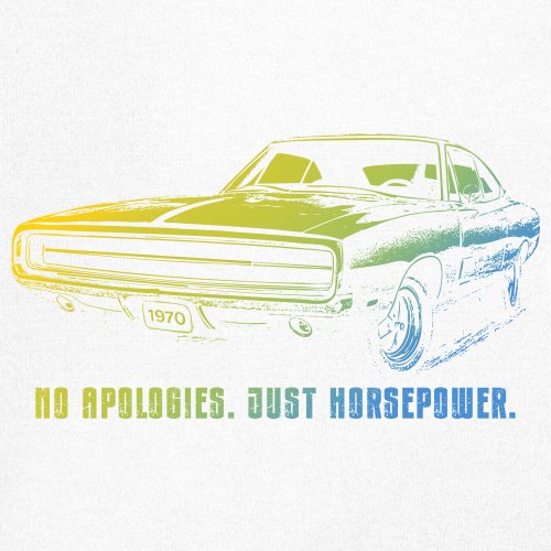 No Apologies Just Horsepower Youth T-shirt Muscle Car Vintage 1970 Power Kids - Picture 25 of 50