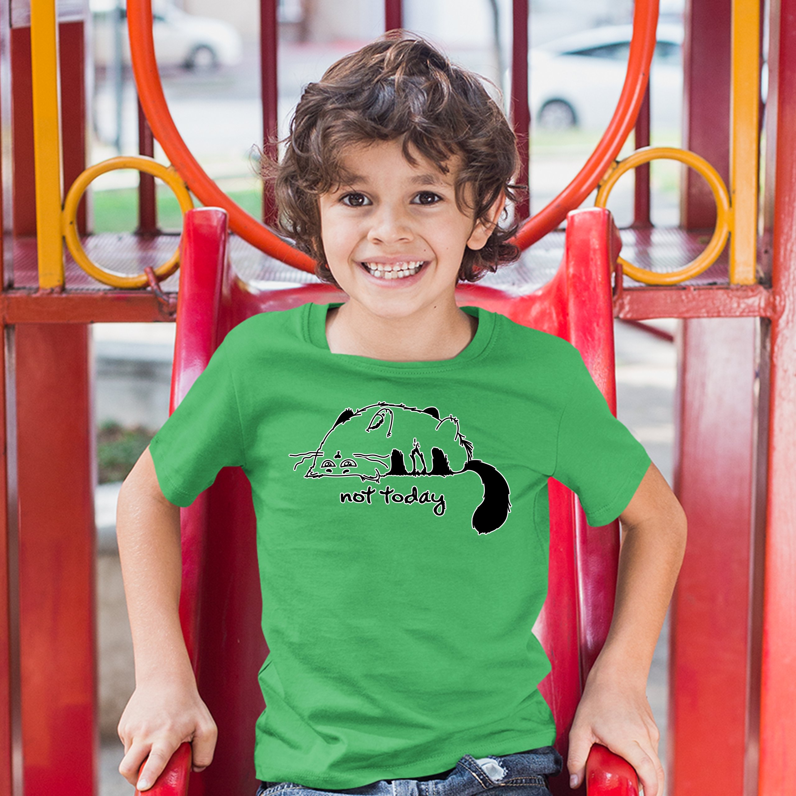 Lazy Kitty Not Today Youth T-shirt Kitten Cat Lovers Funny Kids - Picture 17 of 25